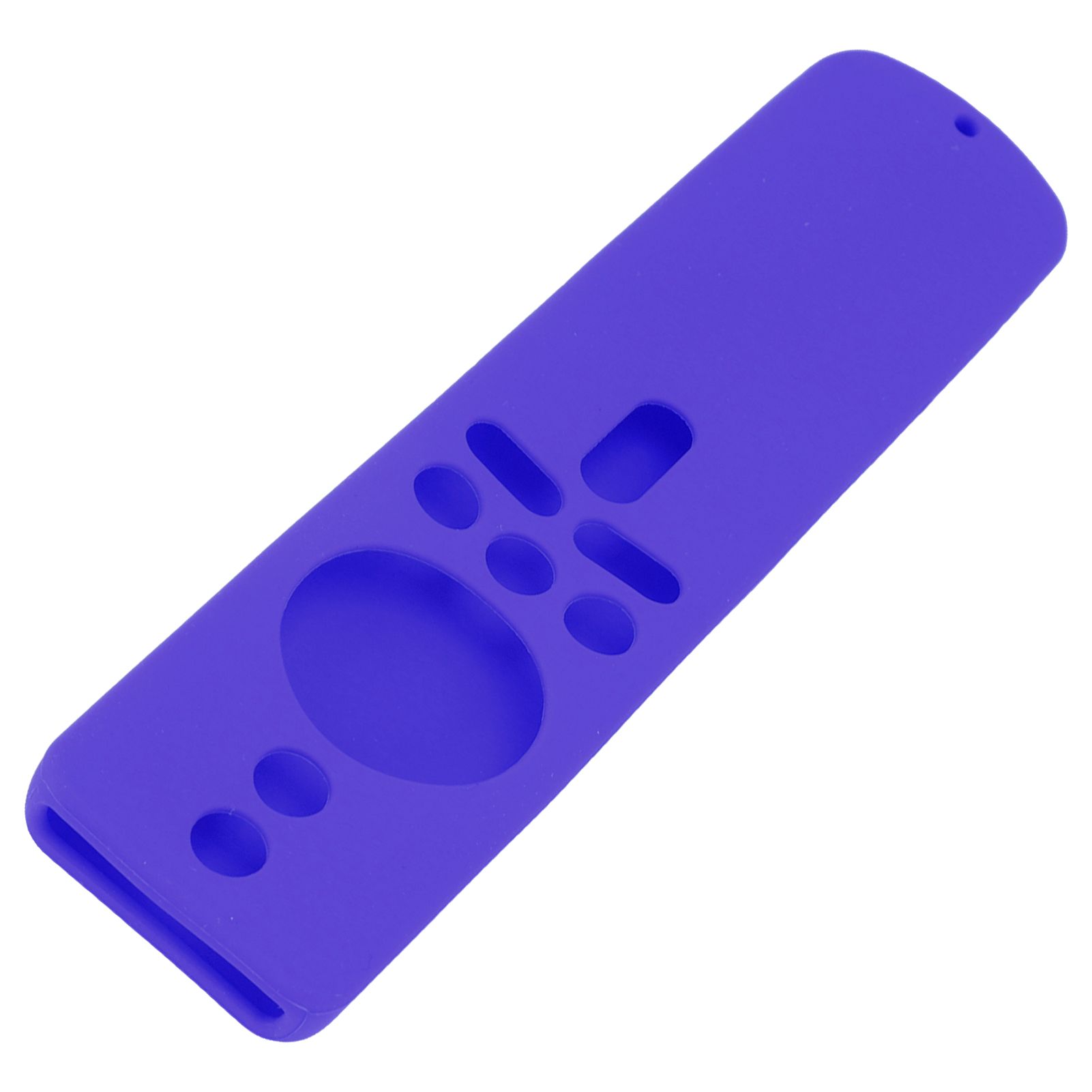 Silicone Protective Cover for Xiaomi TV Stick 4K Anti Slip Remote Control Case with Lanyard Purple - Image 8