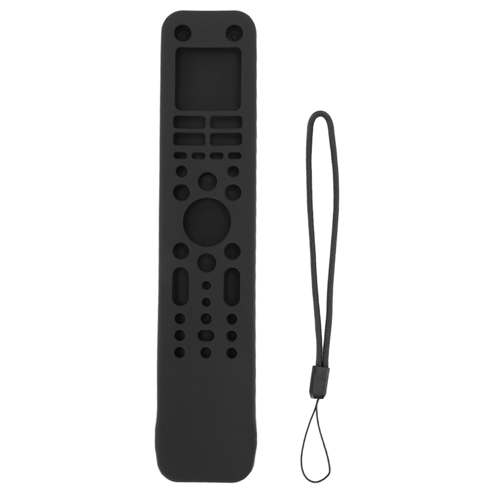 Remote Control Protective Cover Silicone Protective Case Television Accessories with Hand Strap for RMF TX520P Black - Image 1