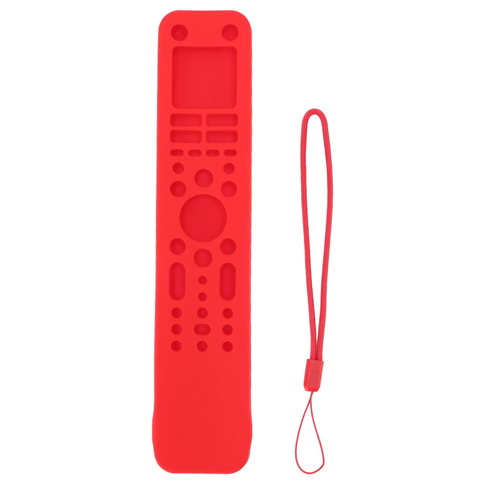 Remote Control Protective Cover Silicone Protective Case Television Accessories with Hand Strap for RMF TX520P Red - Image 1