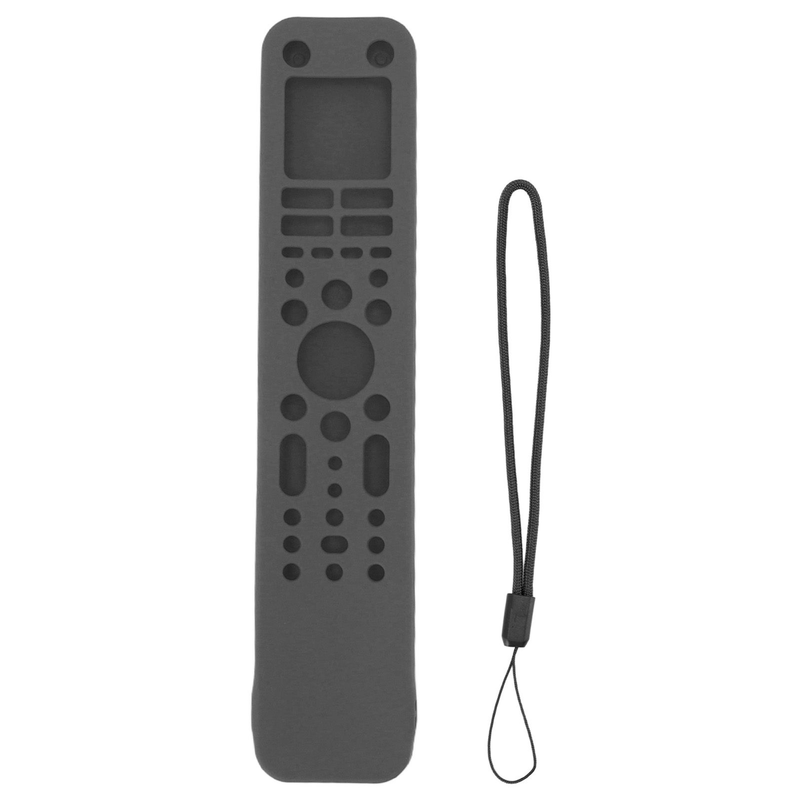 Remote Control Protective Cover Silicone Protective Case Television Accessories with Hand Strap for RMF TX520P Dark Gray - Image 1