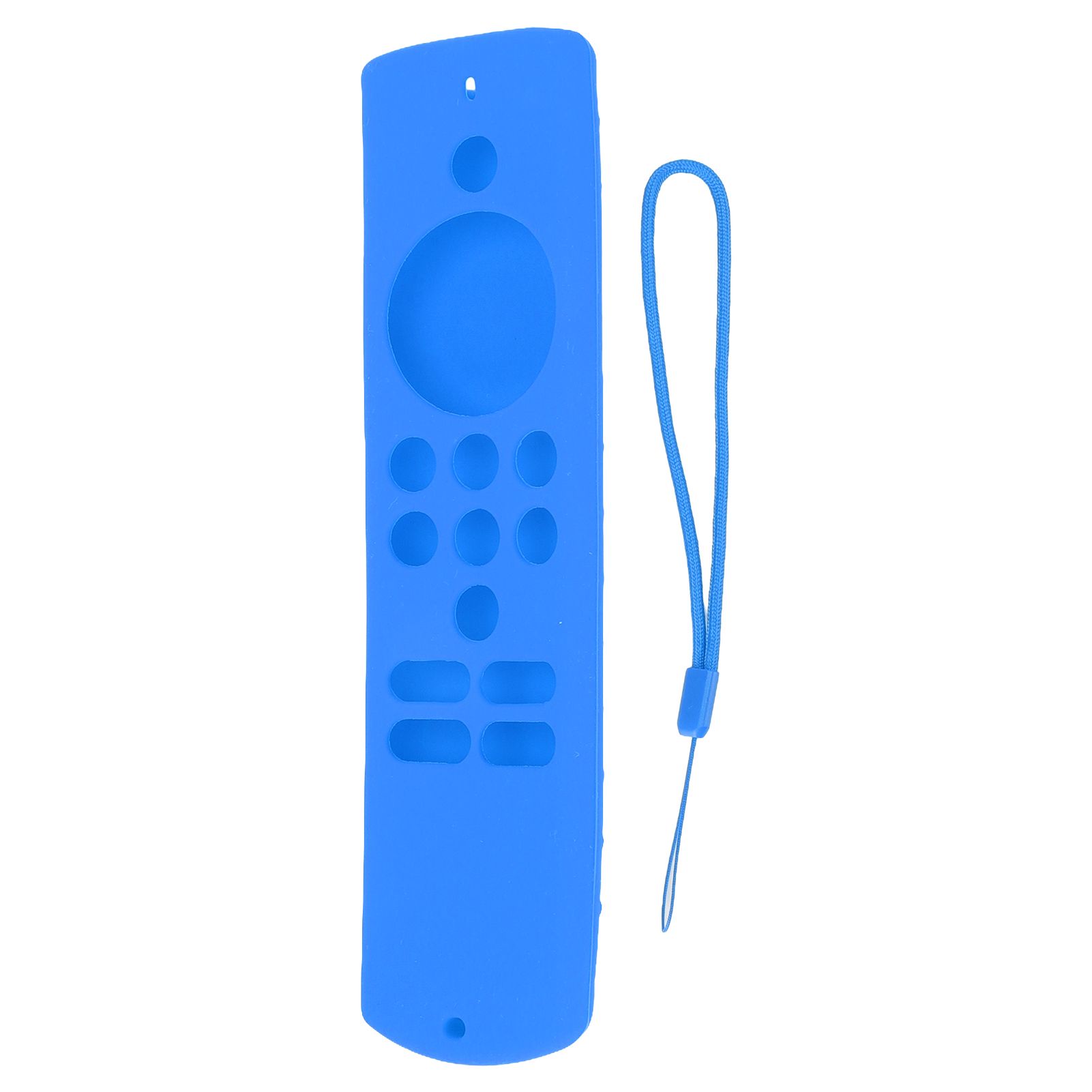 Remote Control Cover Silicone Soft Anti Slip Shockproof Protective Remote Sleeve With Lanyard for Fire TV Stick Lite Blue - Image 1