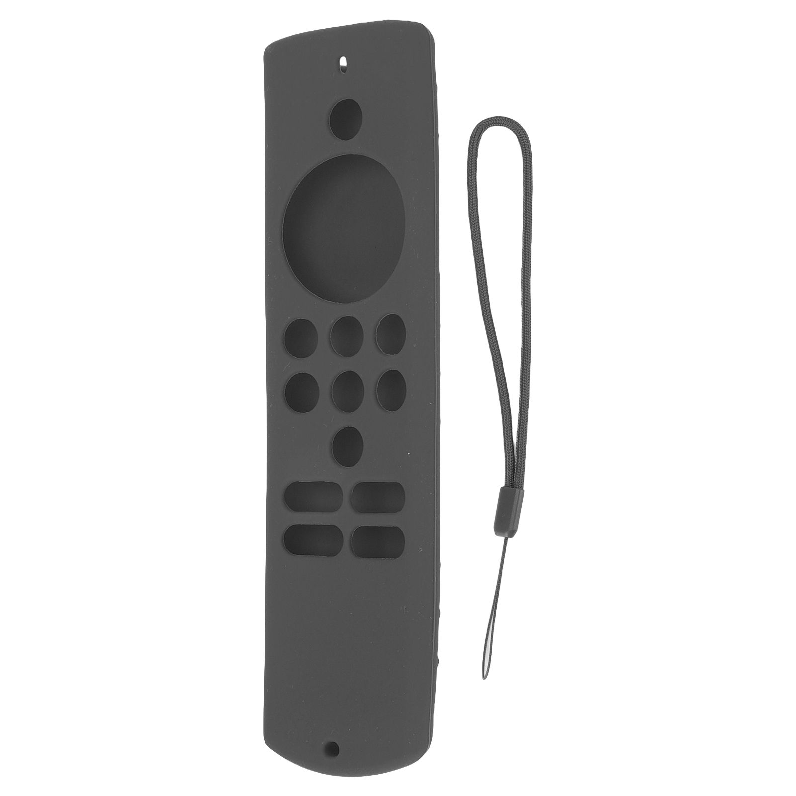 Remote Control Cover Silicone Soft Anti Slip Shockproof Protective Remote Sleeve With Lanyard for Fire TV Stick Lite Dark Grey - Image 1