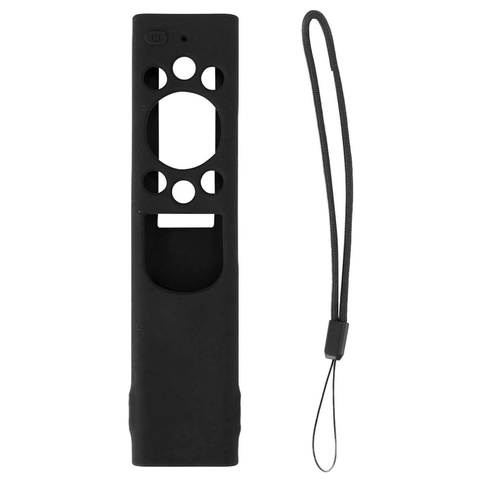 Anti Drop Remote Control Silicone Protective Cover Solar Cell Remote Control Replacement Cover for Samsung TM2180EcoBN59 Black - Image 1