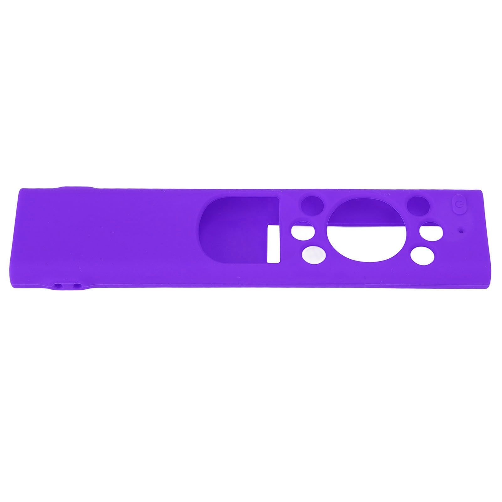 Anti Drop Remote Control Silicone Protective Cover Solar Cell Remote Control Replacement Cover for Samsung TM2180EcoBN59 Purple - Image 5