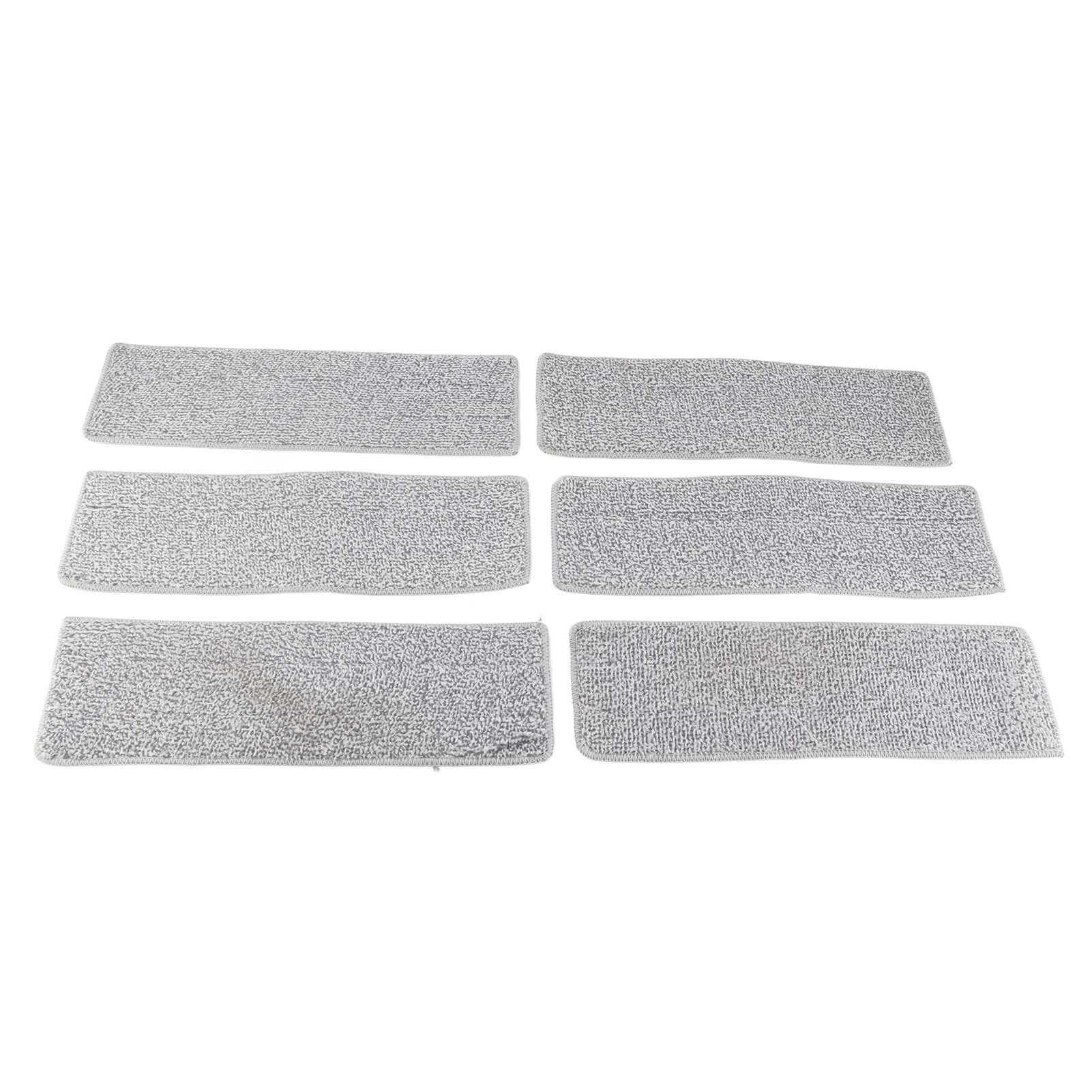 Floor Mop Dry Wet Dual Use Microfiber Free Hand Washing Flat Cleaning Tile Mop for Home Use Blue 6 Piece of Pads - Image 2