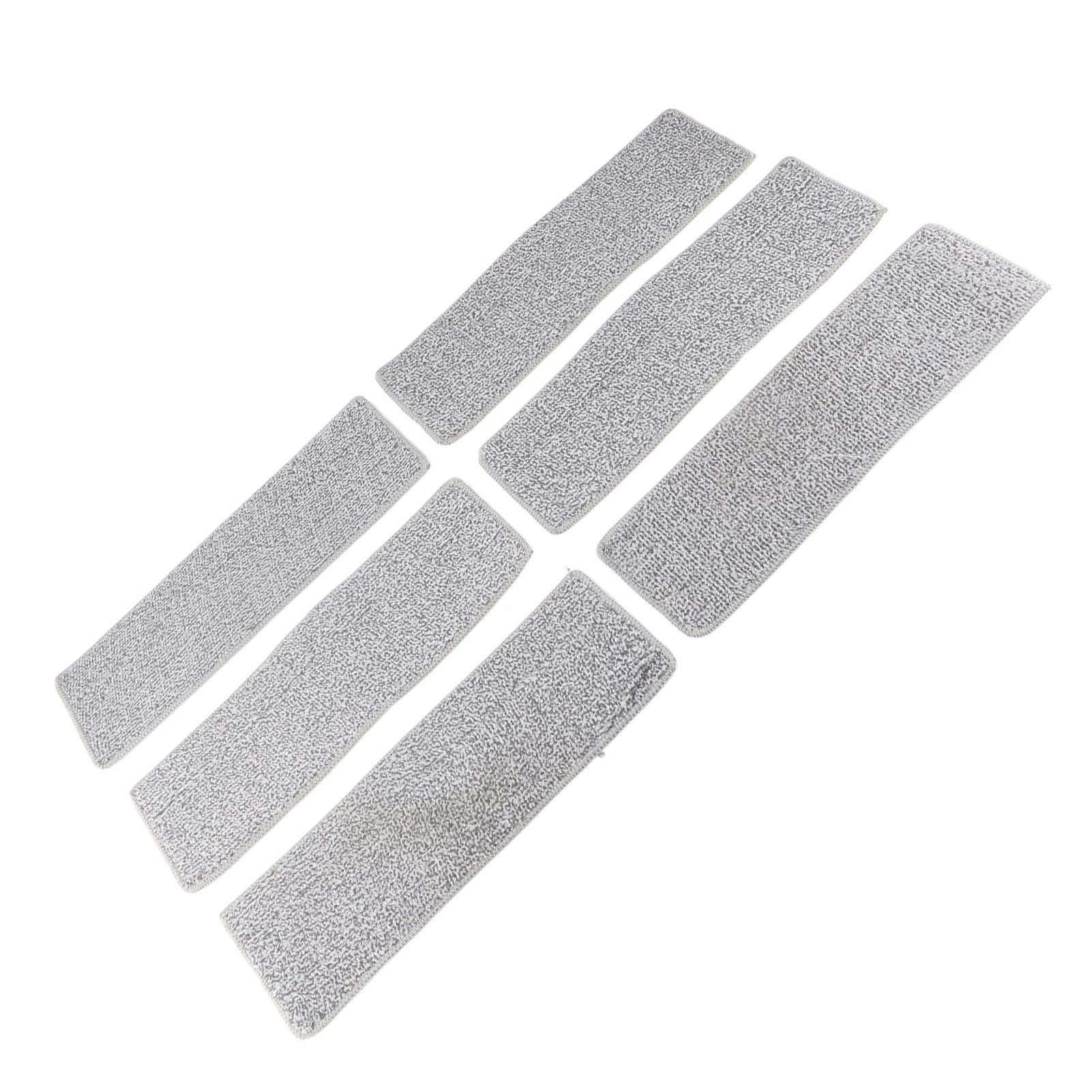 Floor Mop Dry Wet Dual Use Microfiber Free Hand Washing Flat Cleaning Tile Mop for Home Use Blue 6 Piece of Pads - Image 5
