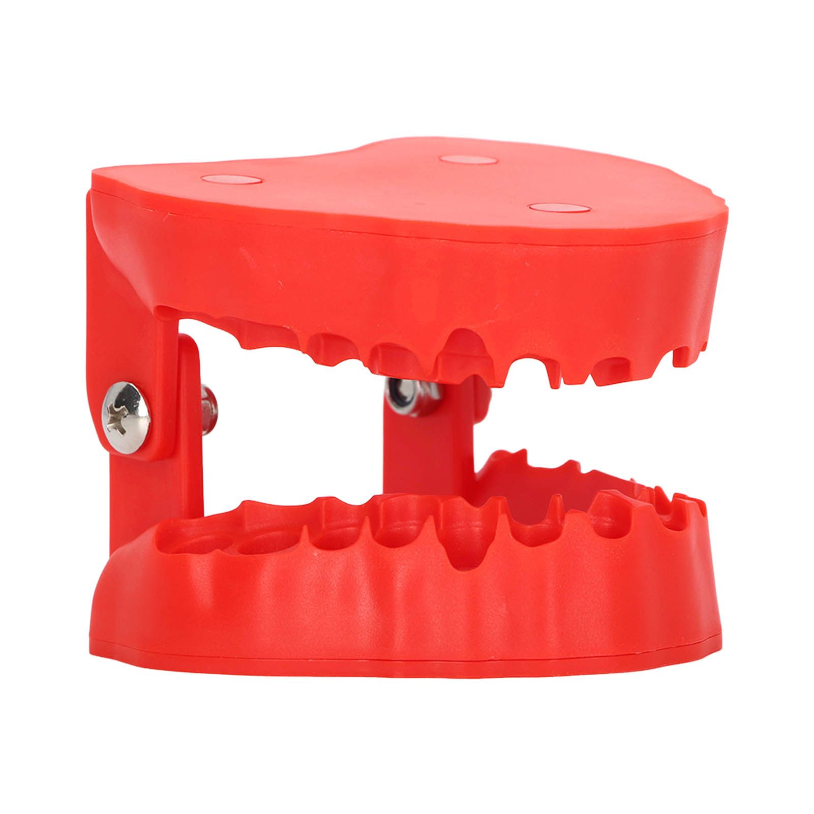 Denture Drill Bit Holder 28 Drill Bits Organizer Portable Denture Bit Holder with Magnet Red - Image 2