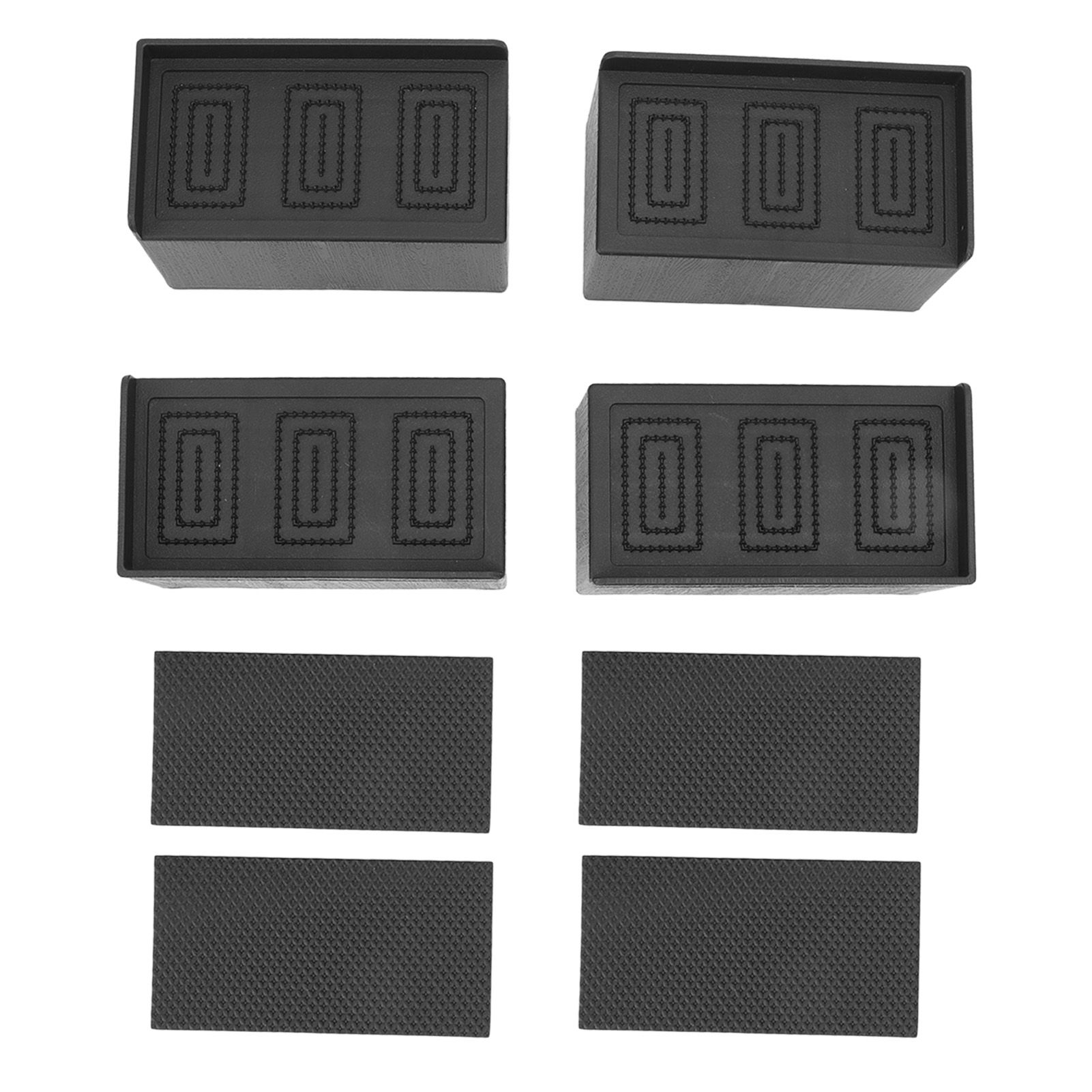 L Shape Rectangular Furniture Risers Rubber Stackable Sofa Risers for Table Couch Chair Bed - Image 1
