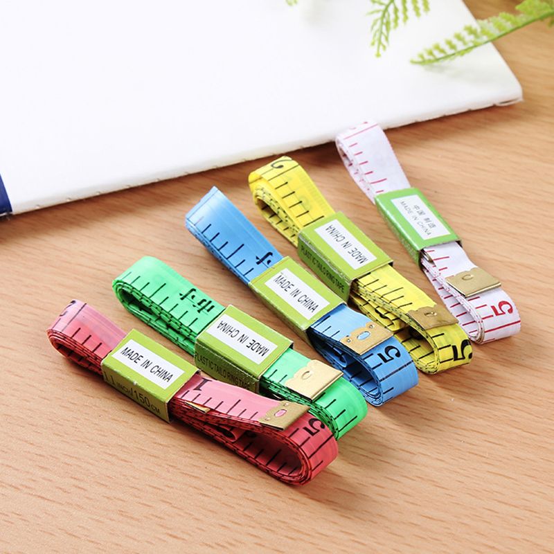 Soft Tape Measure Long Accurate Brilliant Color Cloth Tape Measure for Sewing Tailoring With Iron Head - Image 1