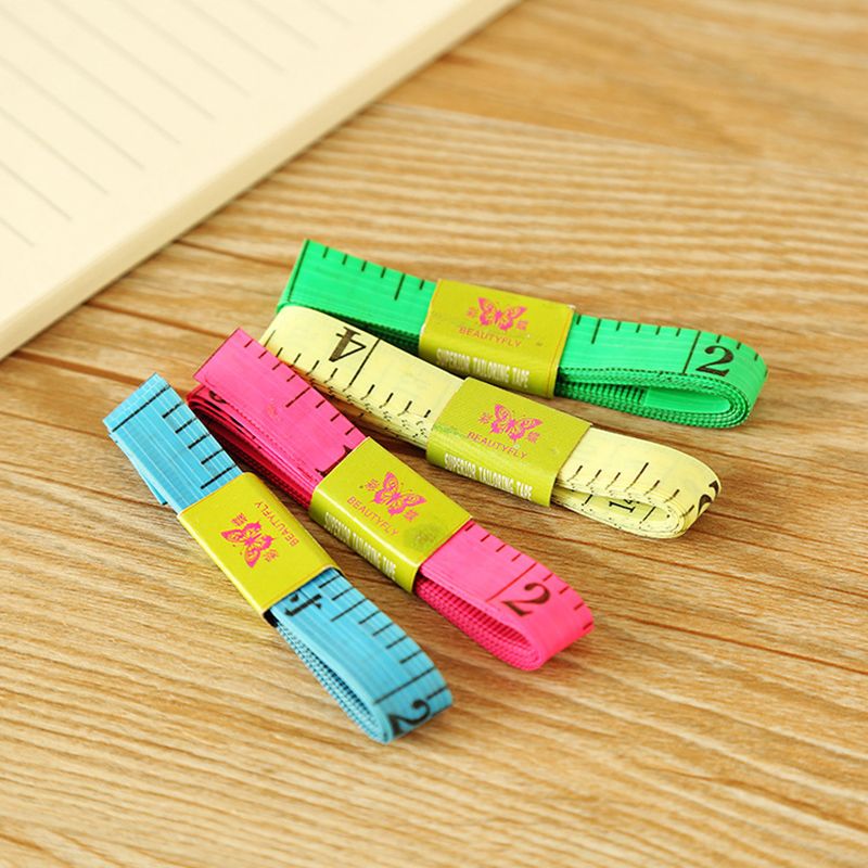 Soft Tape Measure Long Accurate Brilliant Color Cloth Tape Measure for Sewing Tailoring Without Iron Head - Image 1