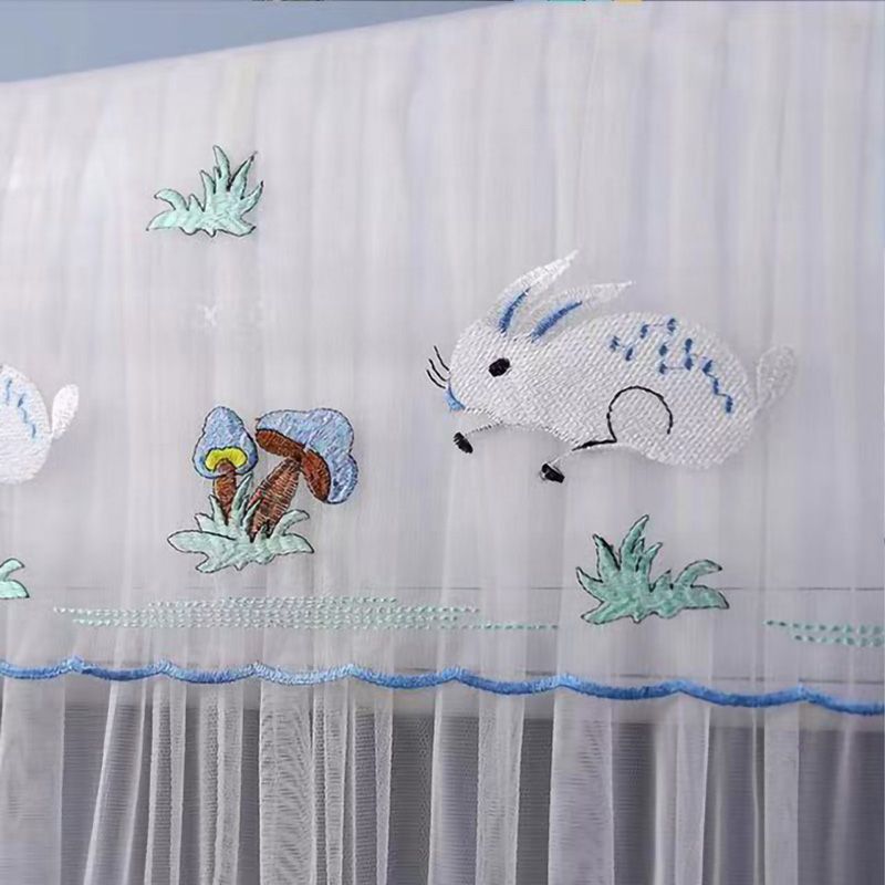 1.5P Air Conditioner Dust Cover Dustproof Wall Mounted Air Conditioner Protective Case Home Decorative Dust Cover Blue Mushroom Rabbit 1.5P‑2P Within 94cm/37in - Image 5