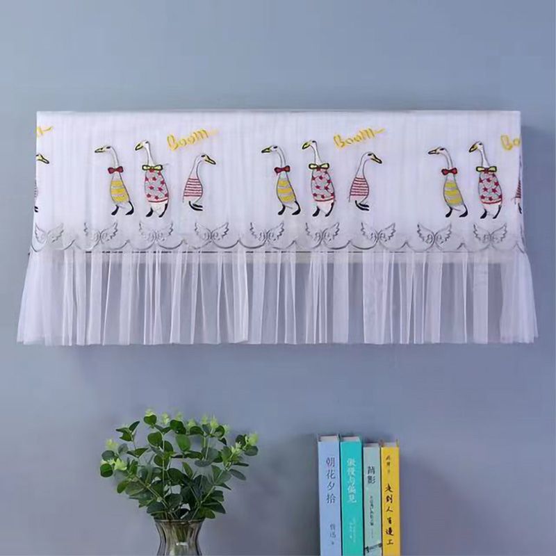 1.5P Air Conditioner Dust Cover Dustproof Wall Mounted Air Conditioner Protective Case Home Decorative Dust Cover Yellow English Duck 1.5P‑2P Within 94cm/37in - Image 3