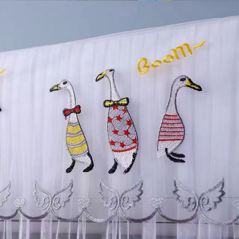 1.5P Air Conditioner Dust Cover Dustproof Wall Mounted Air Conditioner Protective Case Home Decorative Dust Cover Yellow English Duck 1.5P‑2P Within 94cm/37in - Image 4