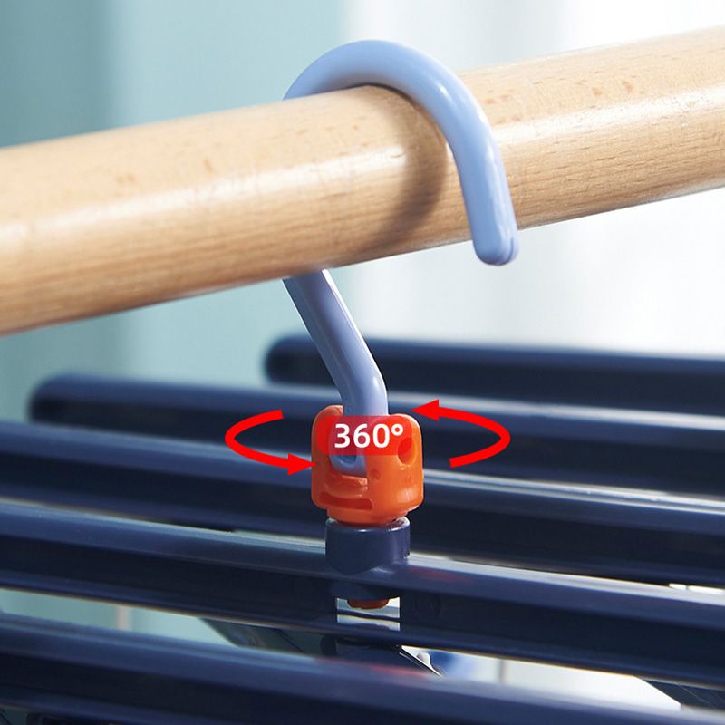Plastic Folding Multi Head Drying Rack Multi Clips Socks Underwear Hanger Windproof Multifunctional Clothespin Classic Dark Purple 29 Clips - Image 7