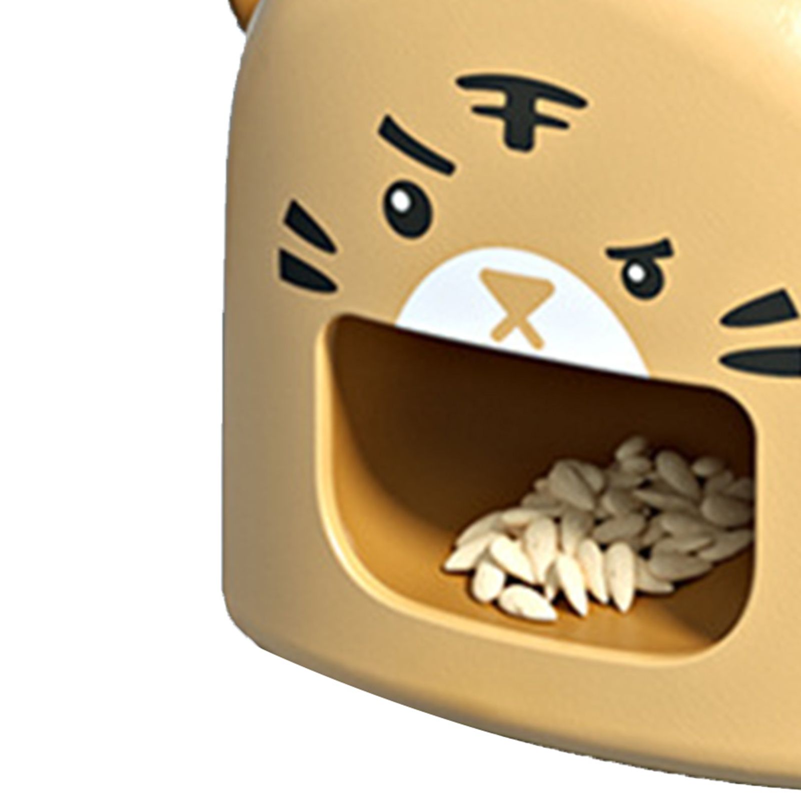 Electric Sunflower Seeds Opener Machine Automatic Sensing Melon Seed Shelling Tool Cute Pet Shaped Melon Seeds Peeler for Kids Yellow - Image 5