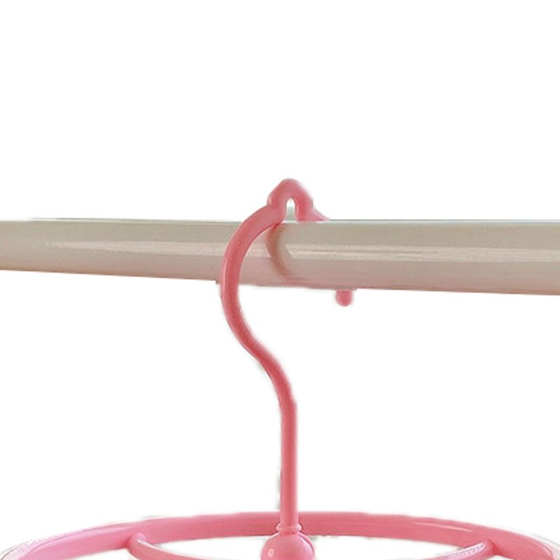 Plastic Hanging Drying Rack Sock Underwear Oversleeve Small Cloth Clip for Home Student Domitory Pink Heart - Image 2