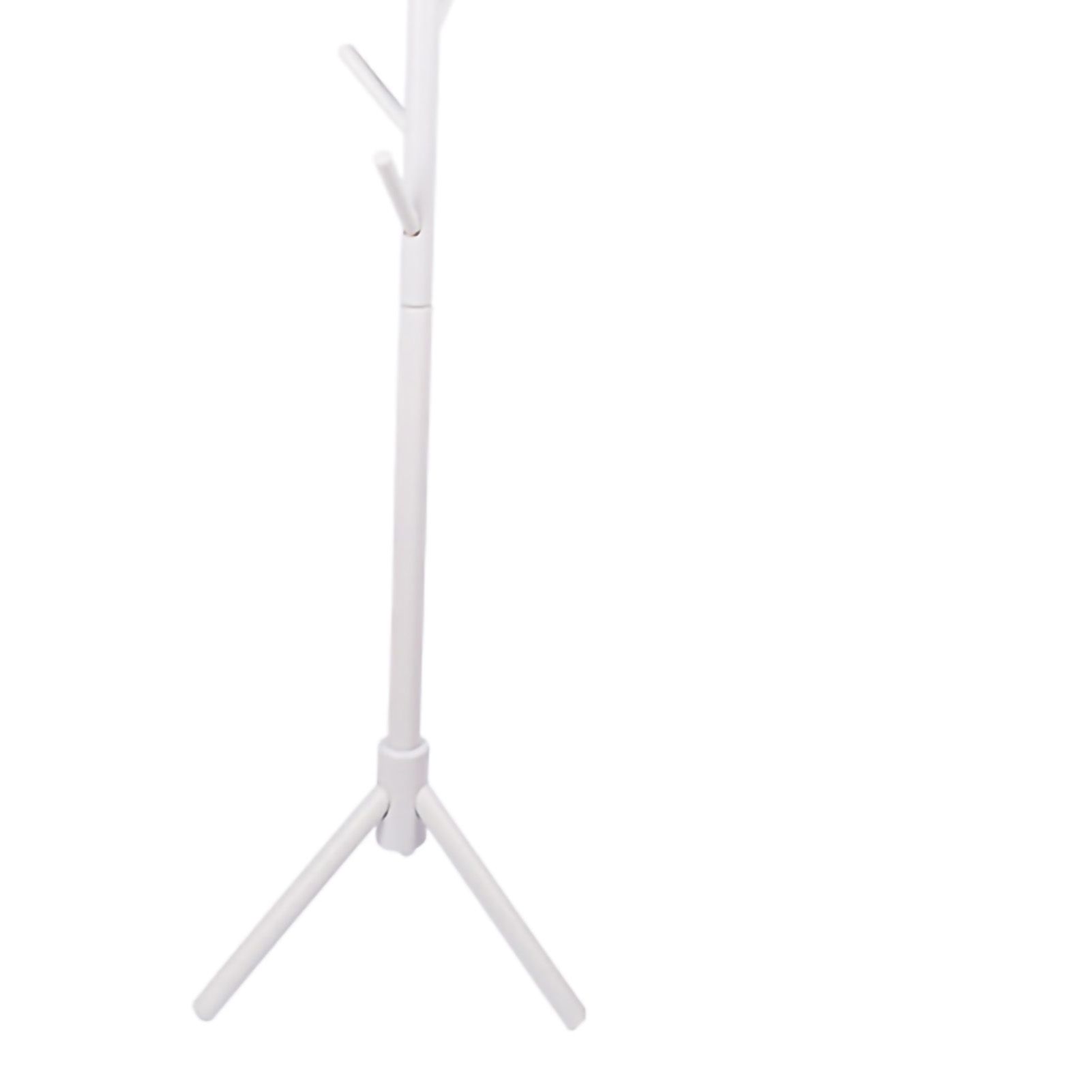 Clothes Tree Solid Wood Round Corner Simple Fashionable Beautiful Coat Hanger for Living Room White - Image 2