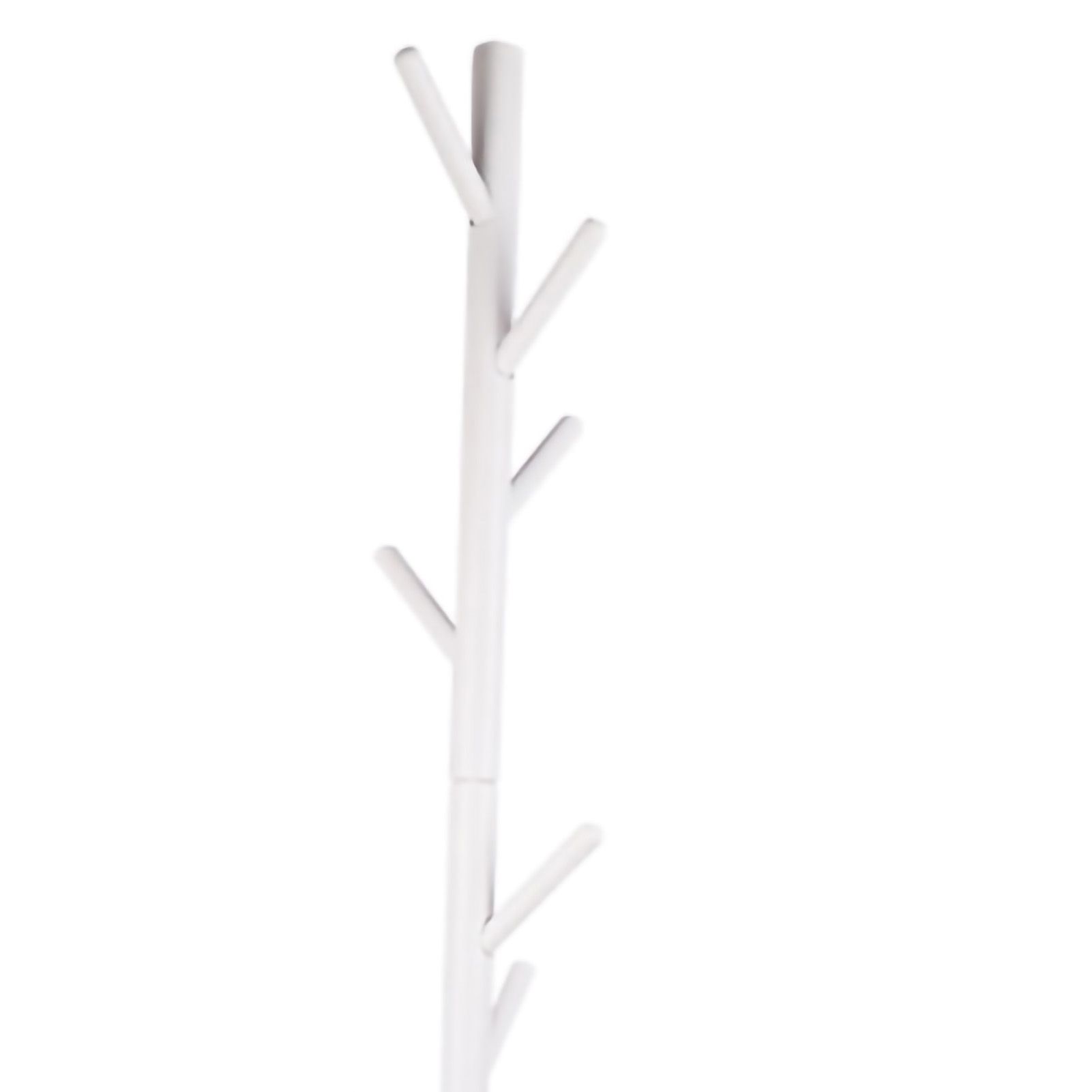 Clothes Tree Solid Wood Round Corner Simple Fashionable Beautiful Coat Hanger for Living Room White - Image 5
