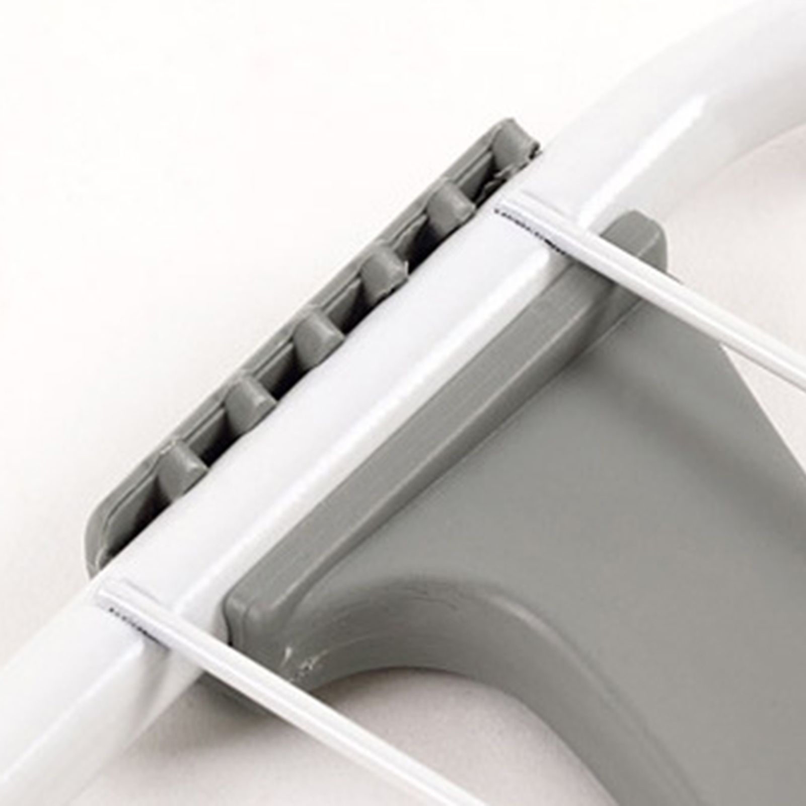 Portable Clothes Drying Rack Multipurpose Collapsible Hanging Drying Rack for Balcony Railings Windowsill Grey - Image 5