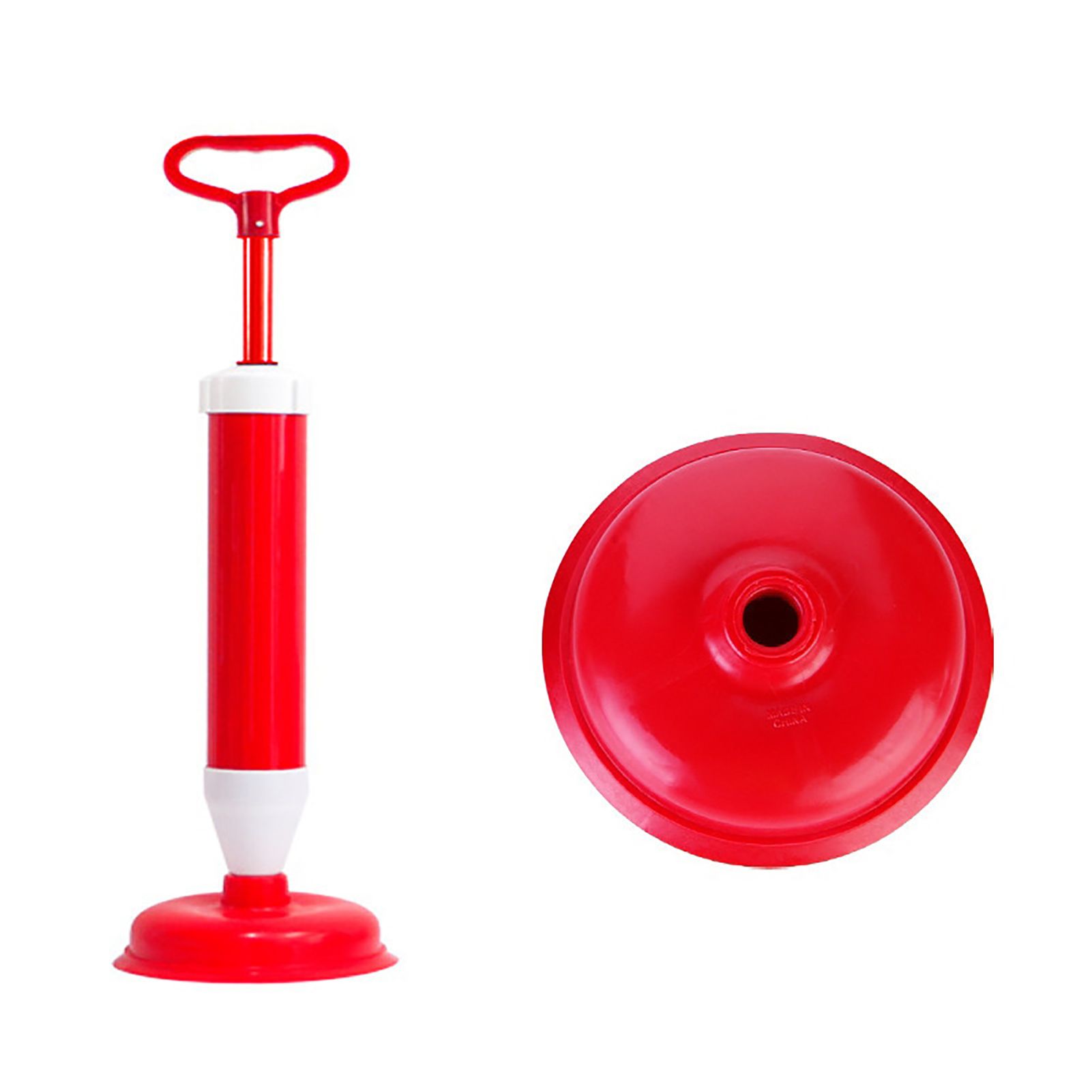 Vacuum Toilet Pipe Plunger Large Suction Cups Quickly Unblock Household Sewer Dredging Plunger Plastic Rod - Image 1