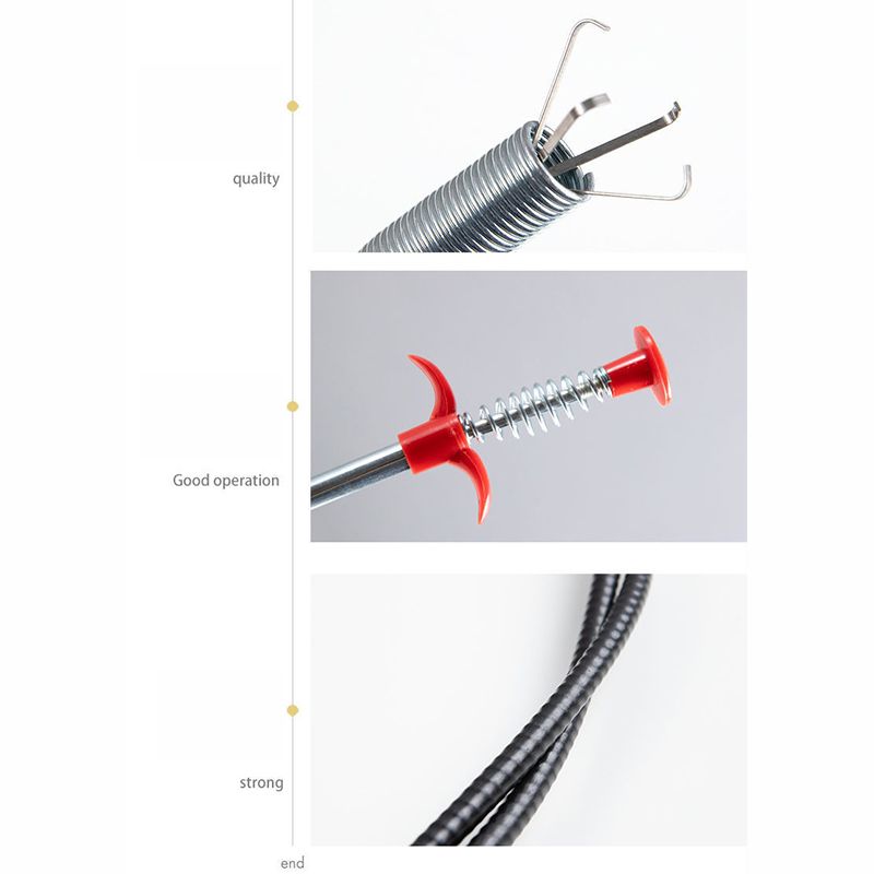 Flexible Sink Grabber Reacher Picker with 4 Claws Sewer Dredging Drain Clog Remove Tool for Home Kitchen Toilet Litter 3meter/9.84feet - Image 4