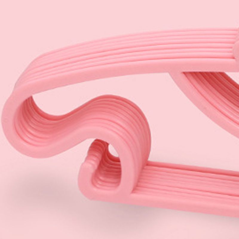 10PCS Kids Storage Hangers Plastic Thicken Bow Knot Coat Drying Hanger for Toddler Baby Pink - Image 3