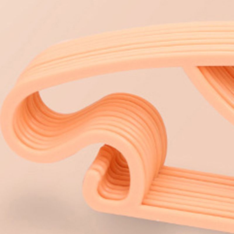 10PCS Kids Storage Hangers Plastic Thicken Bow Knot Coat Drying Hanger for Toddler Baby Orange - Image 4