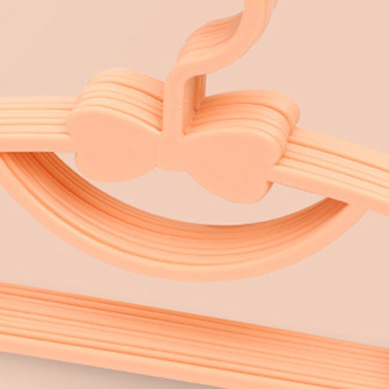 10PCS Kids Storage Hangers Plastic Thicken Bow Knot Coat Drying Hanger for Toddler Baby Orange - Image 5