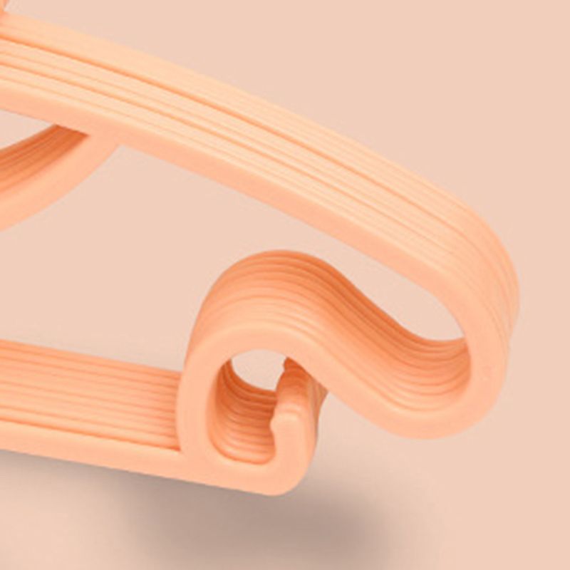 10PCS Kids Storage Hangers Plastic Thicken Bow Knot Coat Drying Hanger for Toddler Baby Orange - Image 6