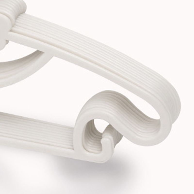 10PCS Kids Storage Hangers Plastic Thicken Bow Knot Coat Drying Hanger for Toddler Baby White - Image 5