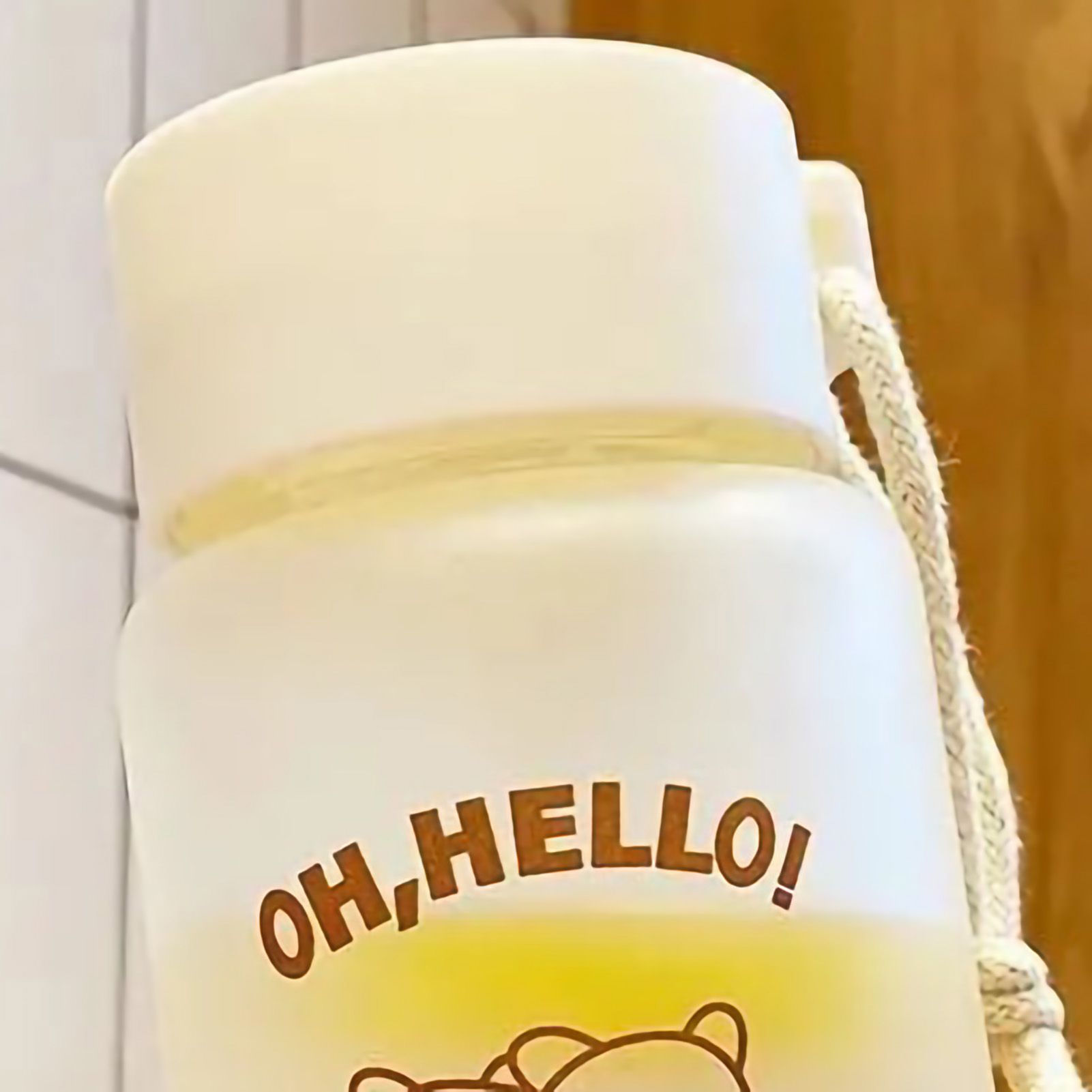 Kids Water Bottle Cute Cartoon Printing Handle Design Healthy Odorless Good Sealing Students Water Cup Hug Bear - Image 5