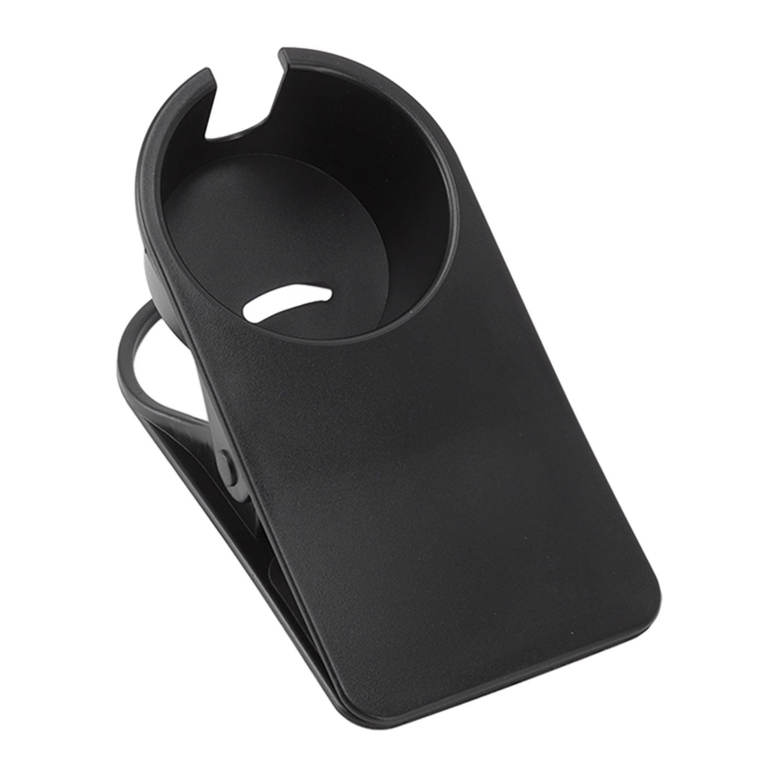 Cup Holder Clip Desk Side Glass Mug Bottle Clamp Stand Plastic for Home Office Storage Black - Image 1