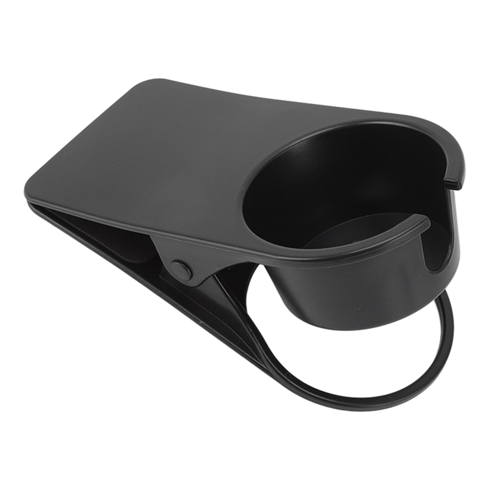 Cup Holder Clip Desk Side Glass Mug Bottle Clamp Stand Plastic for Home Office Storage Black - Image 4