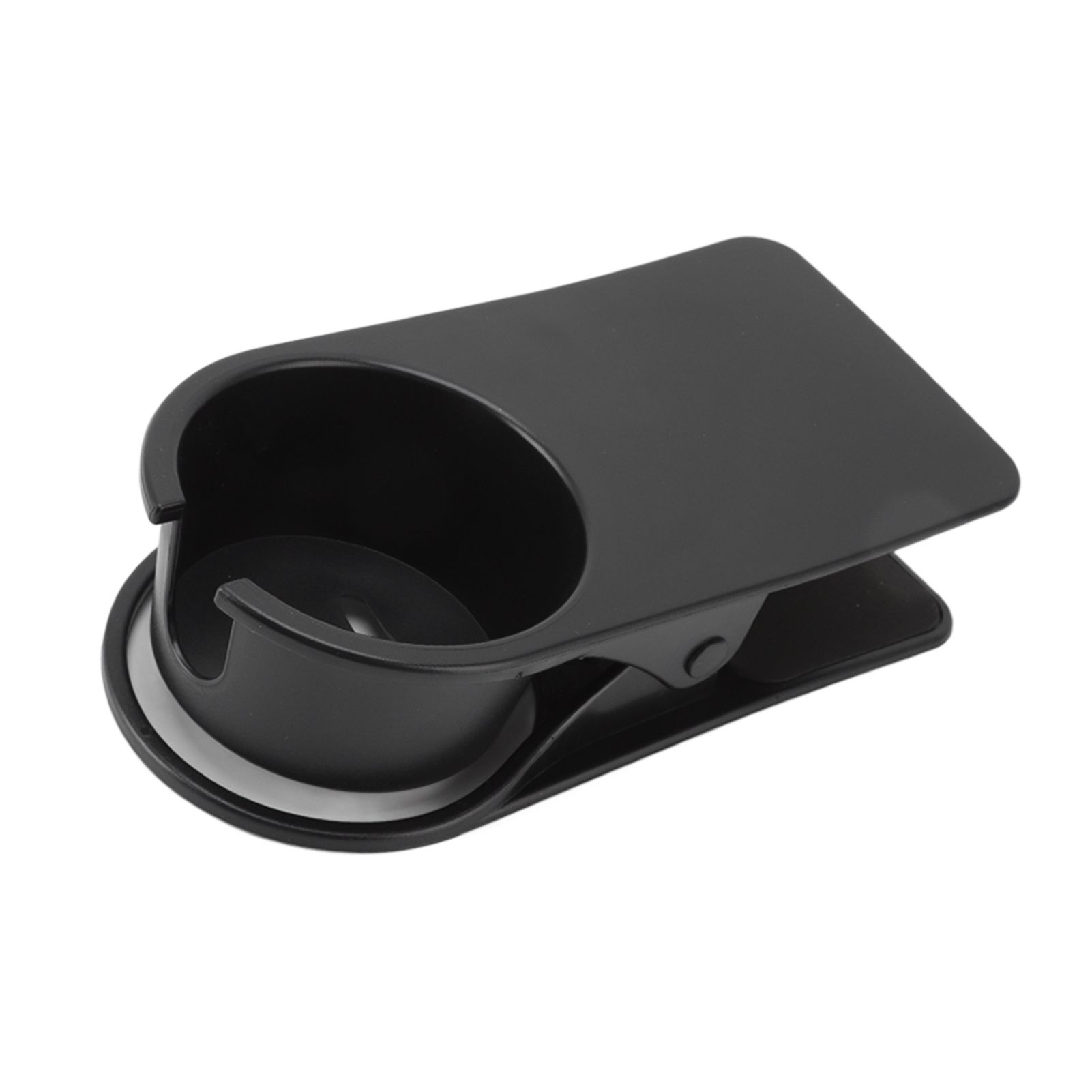 Cup Holder Clip Desk Side Glass Mug Bottle Clamp Stand Plastic for Home Office Storage Black - Image 5