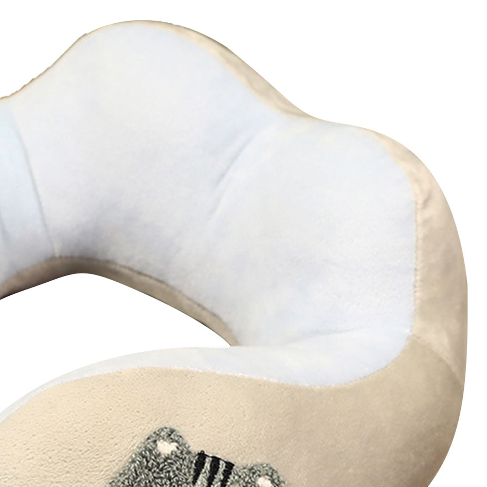 Neck Pillow Cute Animal High Resiliency U Shaped Headrest Airplane Pillow for Travel Office Cat About 30x30cm/11.8x11.8in - Image 5