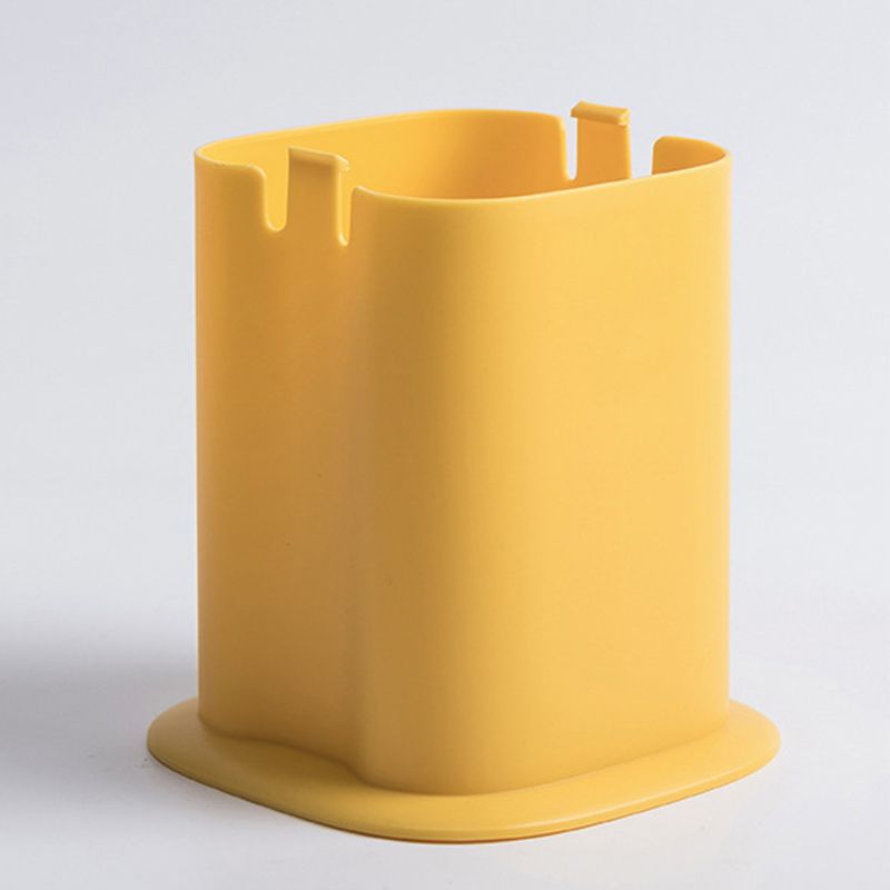 Desktop Trash Can Press Type Mini Garbage Can with Cover for Office Dressing Table Dark Blue - Image 3