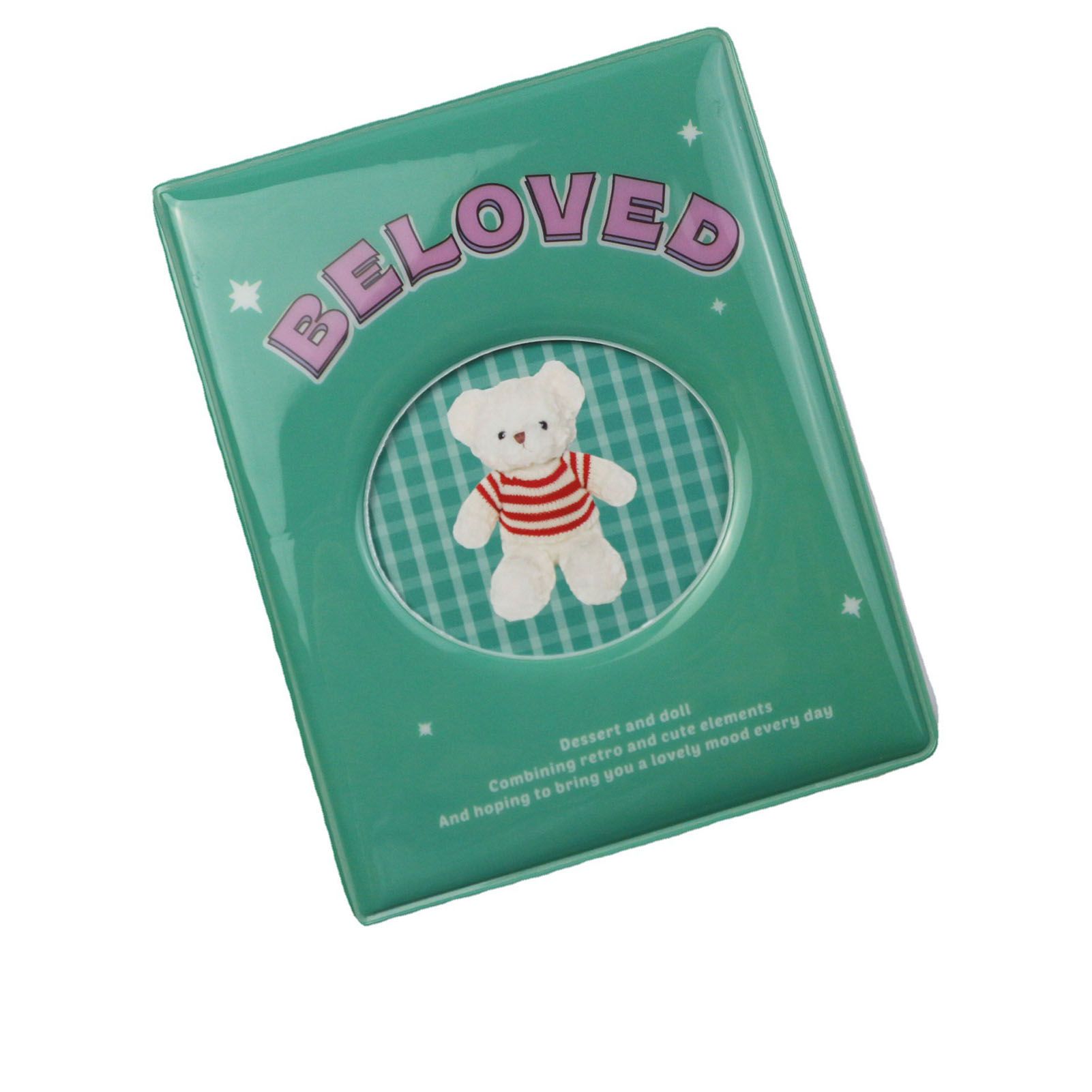 Album PVC Large Capacity Photo Book Pocket Holder Present for Wedding Party Family Green - Image 1