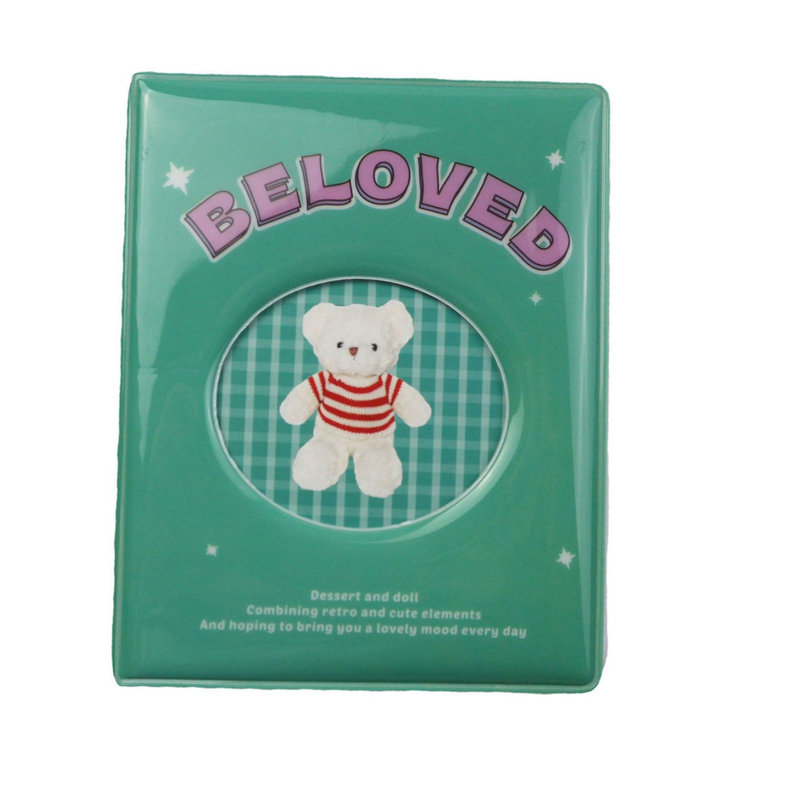 Album PVC Large Capacity Photo Book Pocket Holder Present for Wedding Party Family Green - Image 3