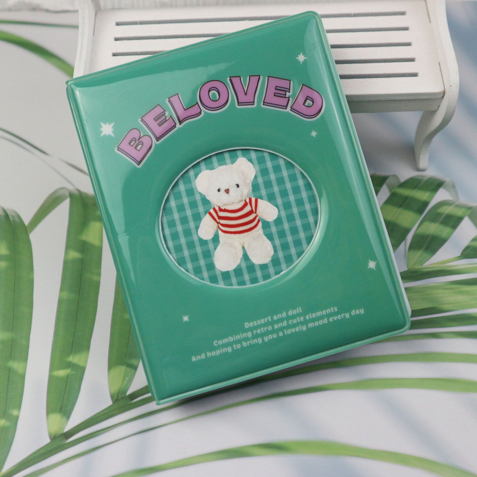 Album PVC Large Capacity Photo Book Pocket Holder Present for Wedding Party Family Green - Image 4