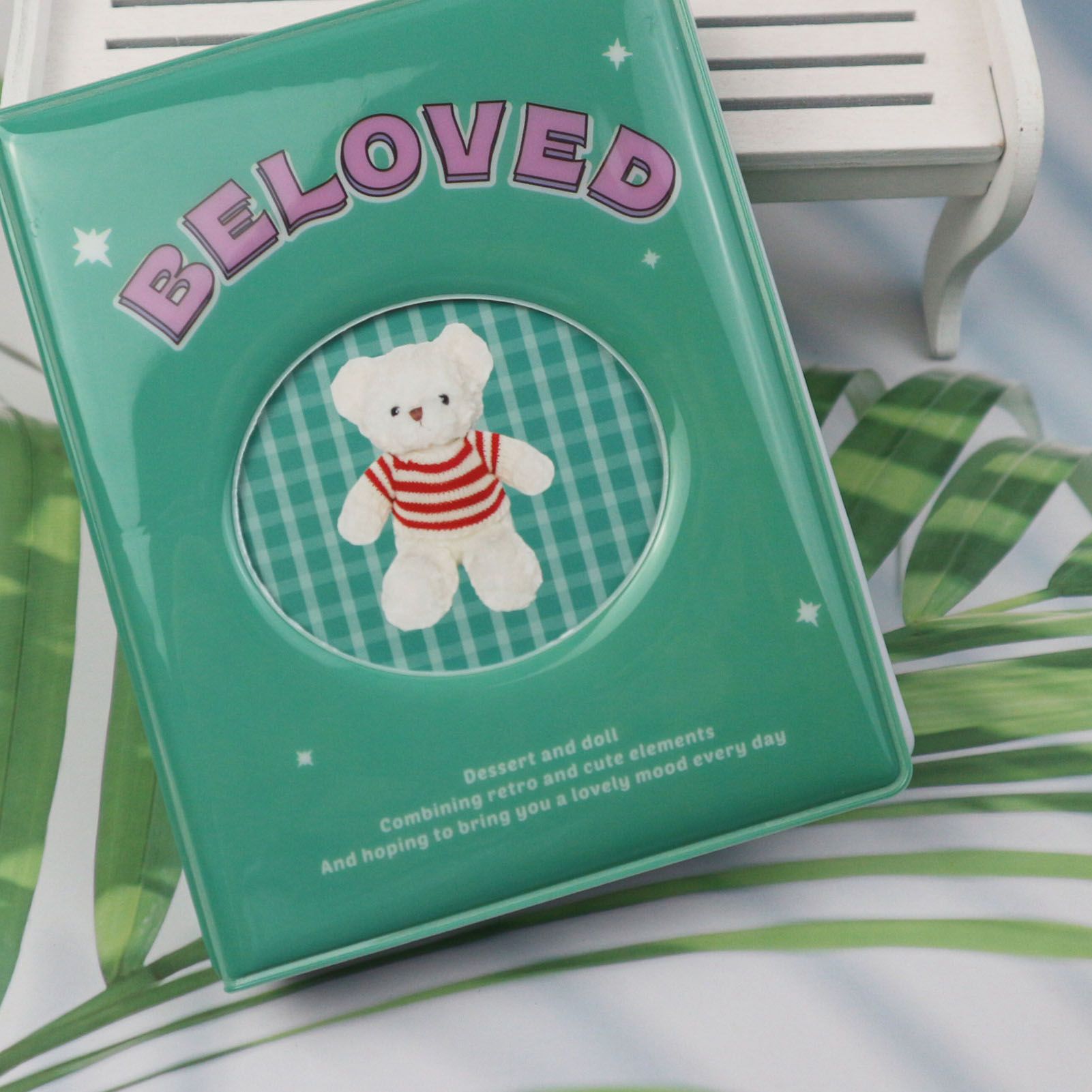 Album PVC Large Capacity Photo Book Pocket Holder Present for Wedding Party Family Green - Image 5