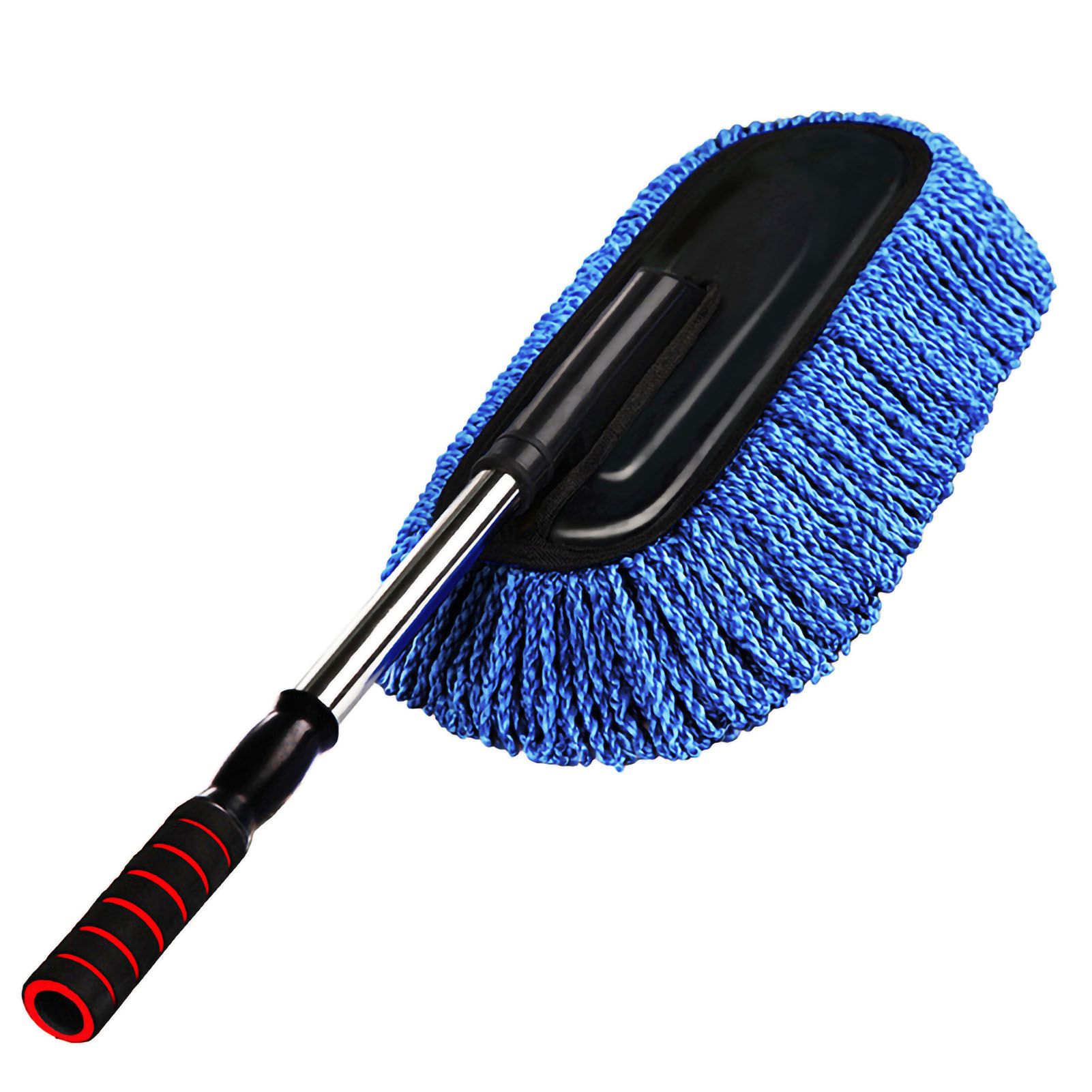Car Wash Brush Microfiber Soft Scratch Free Multipurpose Cleaning Mop Duster for Car Maintenance Blue, Retractable - Image 4