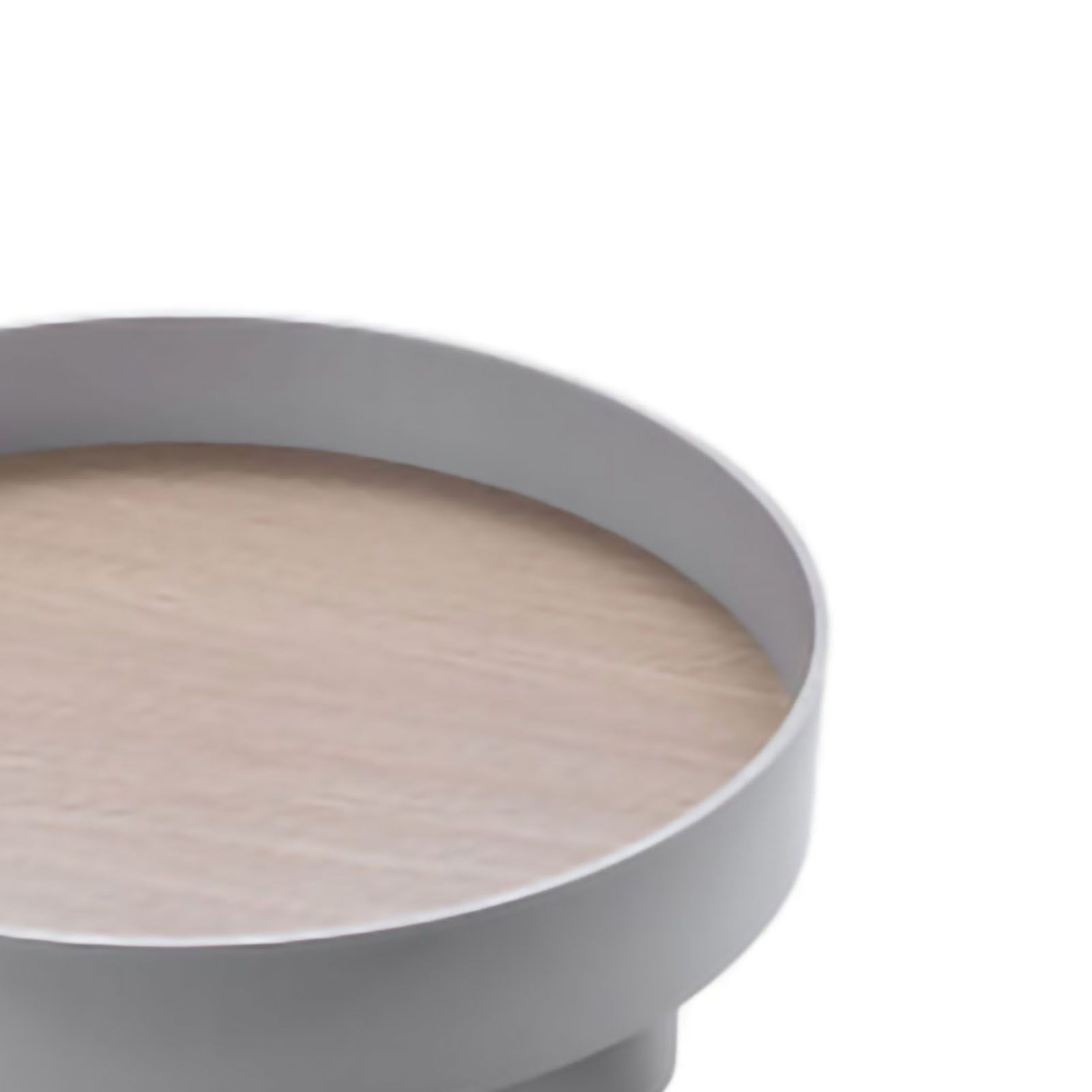 Round Plastic Serving Tray Cosmetic Storage Table Desk Organizer Container for Snack Food Ornaments Vanity Default Grey - Image 5