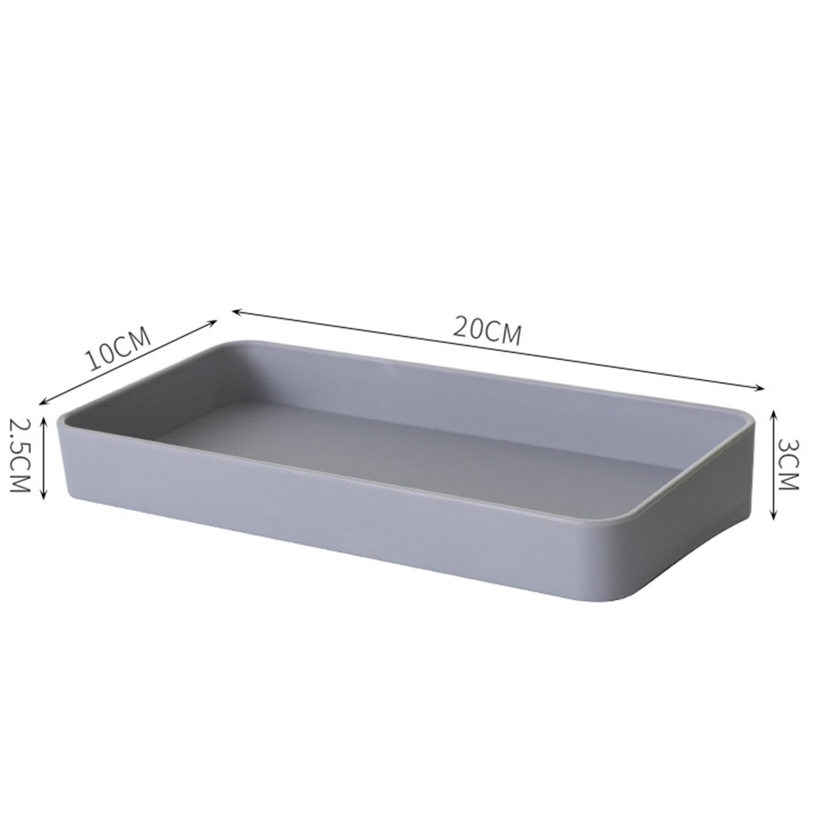 Pegboard Wall Organizer Simple Multiple Holes Punch Free Self Adhesive Wall Mount Display Pegboard Panel for Kitchen Gray Rectangular Box - Image 2