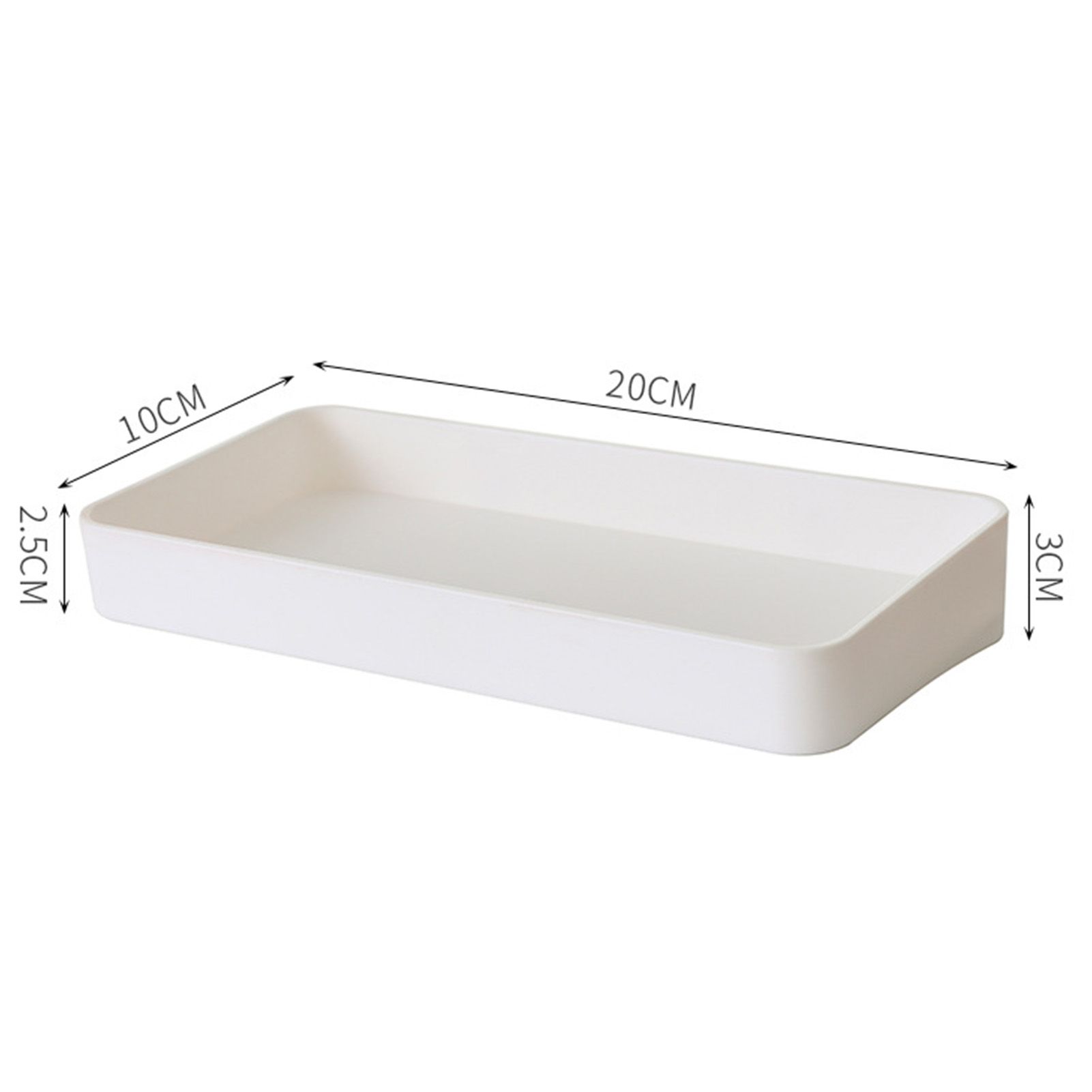 Pegboard Wall Organizer Simple Multiple Holes Punch Free Self Adhesive Wall Mount Display Pegboard Panel for Kitchen White Rectangular Box - Image 2
