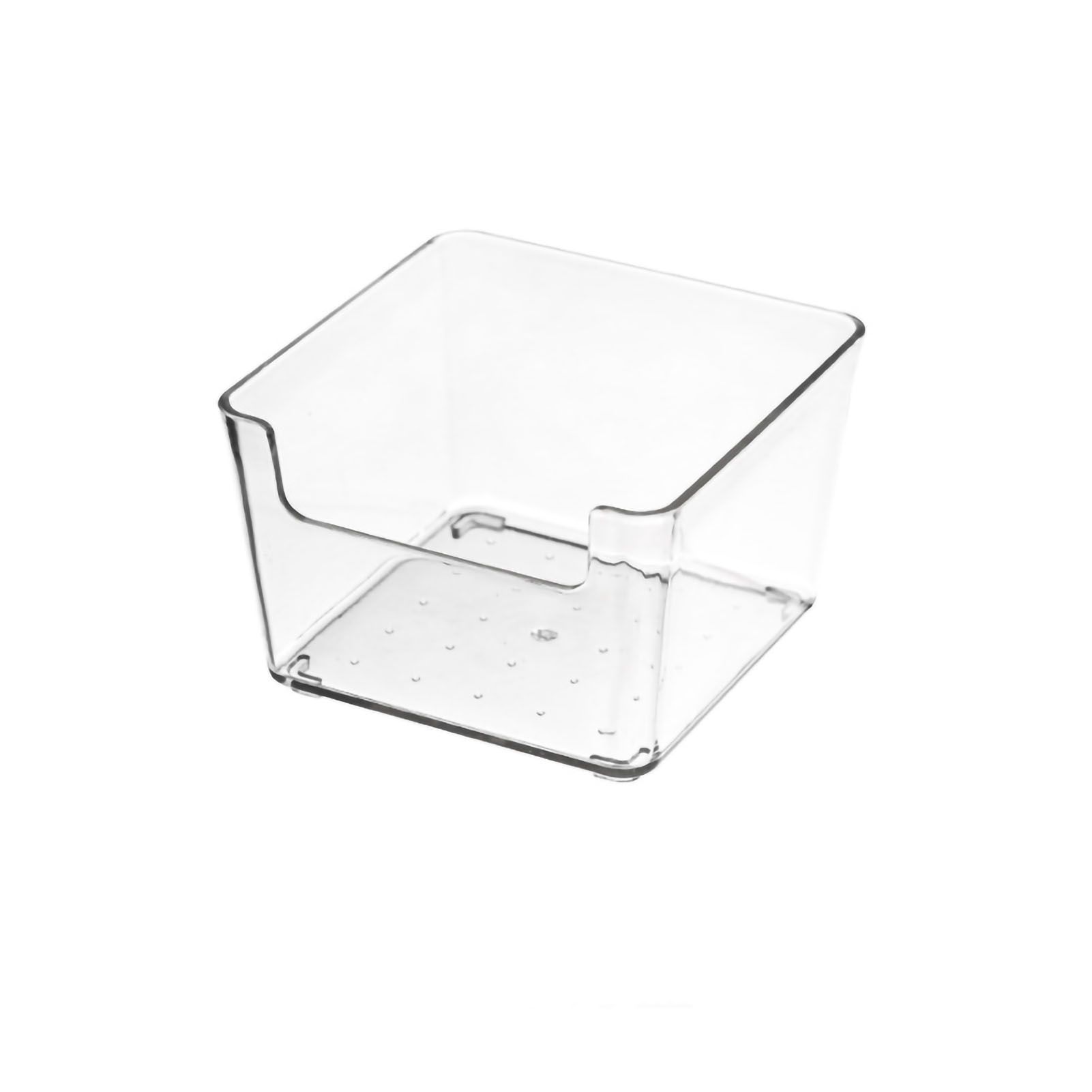 Drawer Storage Trays Durable Transparent Plastic Drawer Storage Divid Box for Kitchen Small Square Box - Image 2