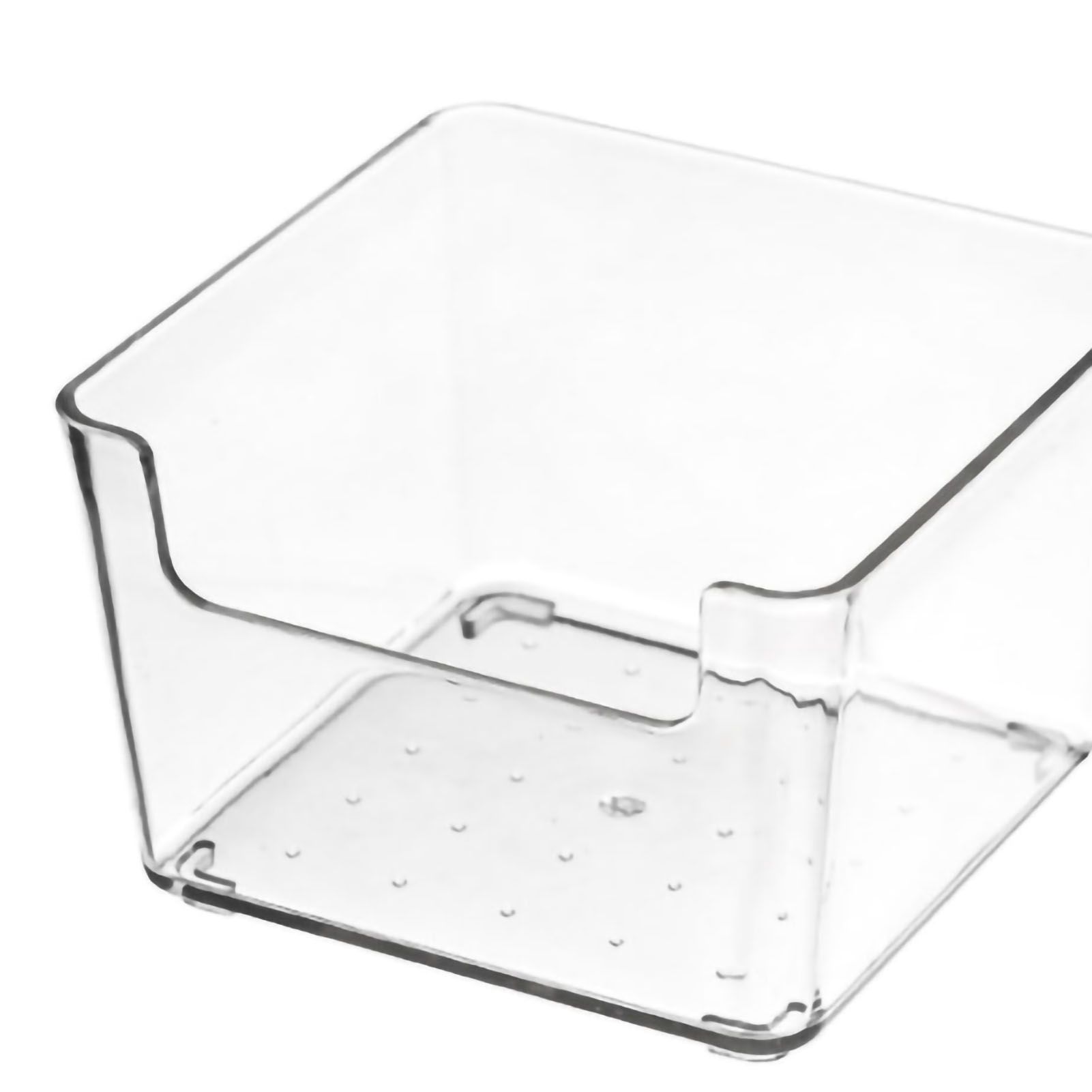 Drawer Storage Trays Durable Transparent Plastic Drawer Storage Divid Box for Kitchen Small Square Box - Image 5