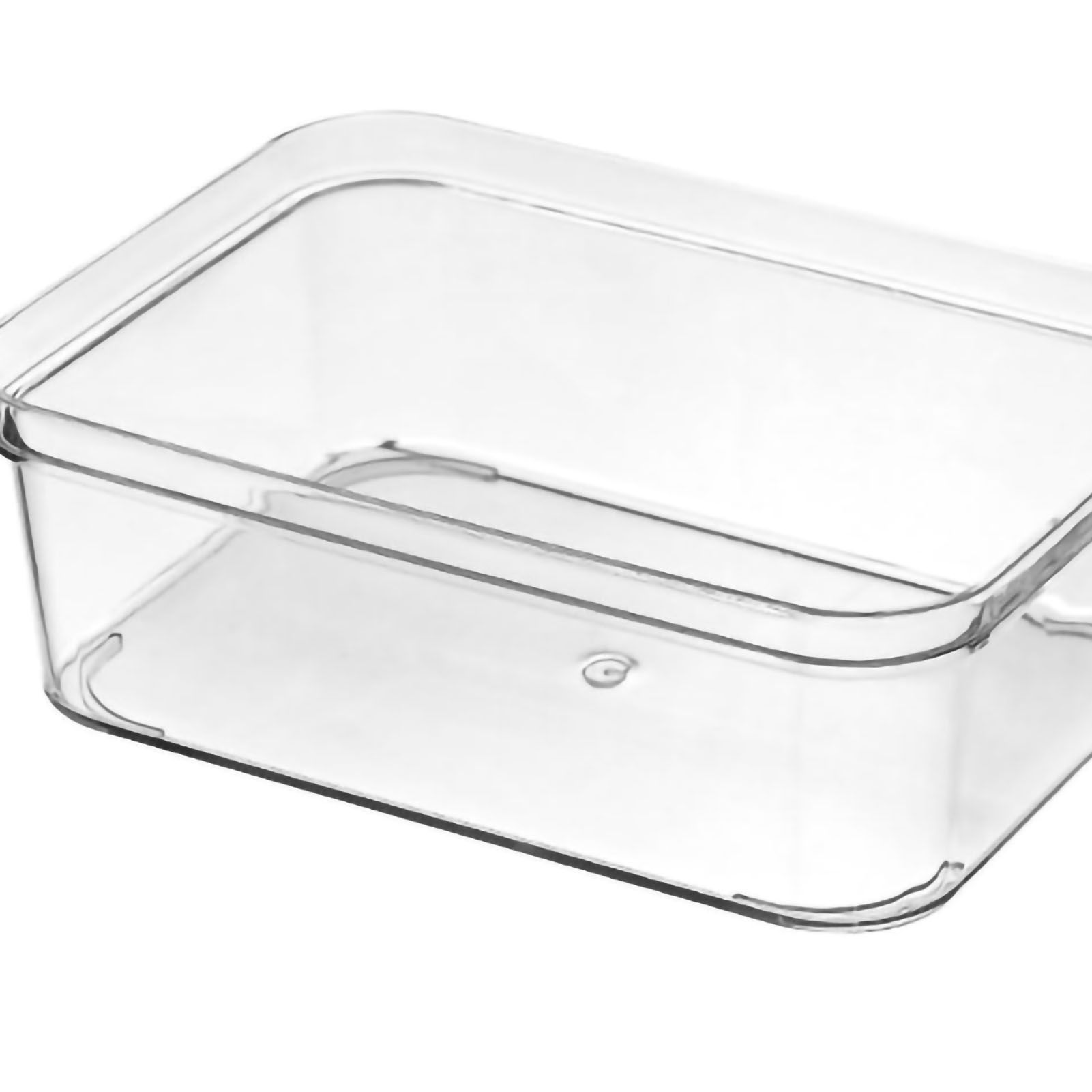Drawer Storage Trays Durable Transparent Plastic Drawer Storage Divid Box for Kitchen Medium Square Box - Image 5
