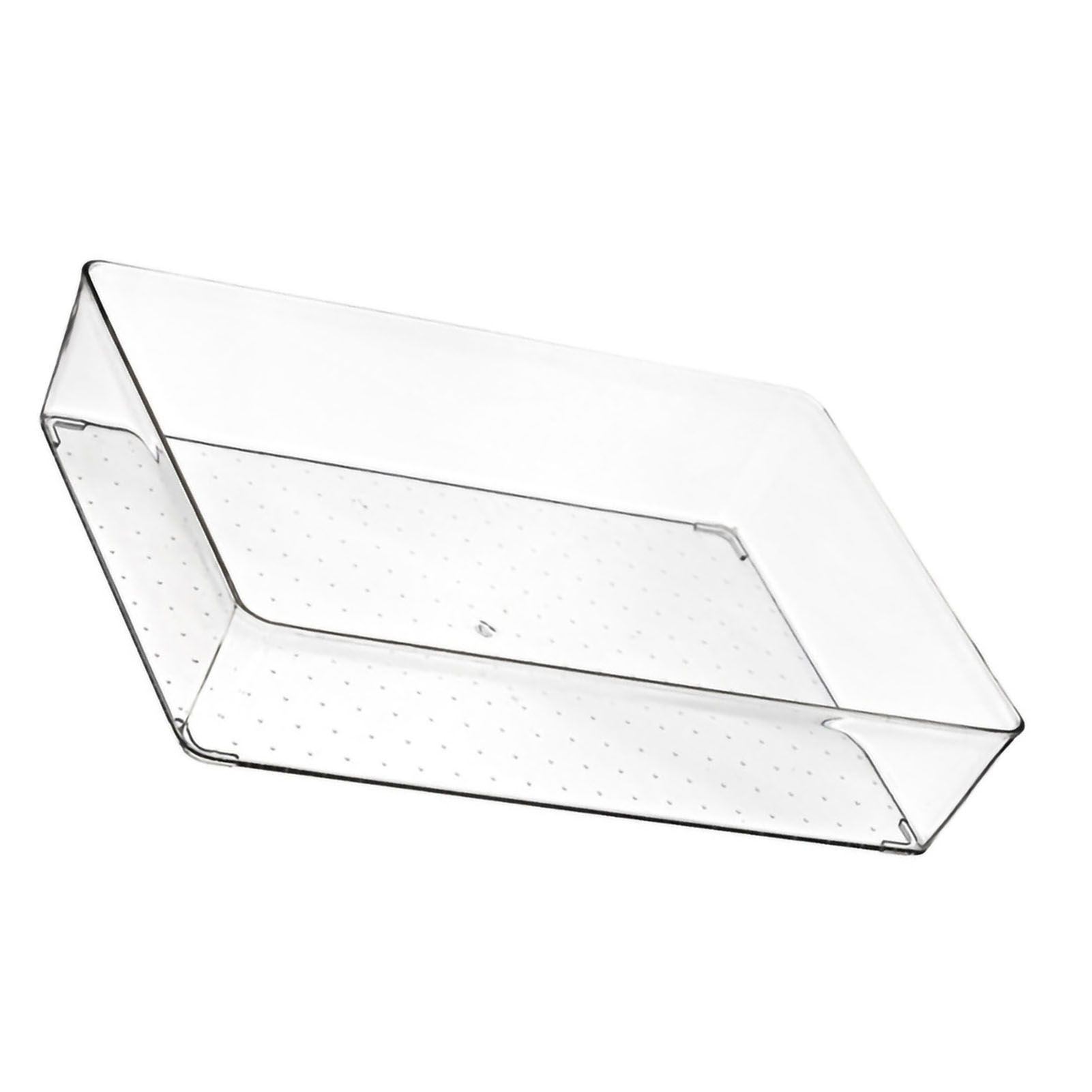 Drawer Storage Trays Durable Transparent Plastic Drawer Storage Divid Box for Kitchen Large Square Box - Image 3