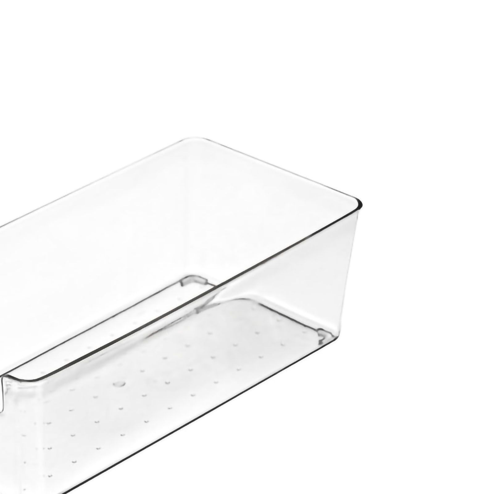 Drawer Storage Trays Durable Transparent Plastic Drawer Storage Divid Box for Kitchen Small Rectangle Box - Image 2