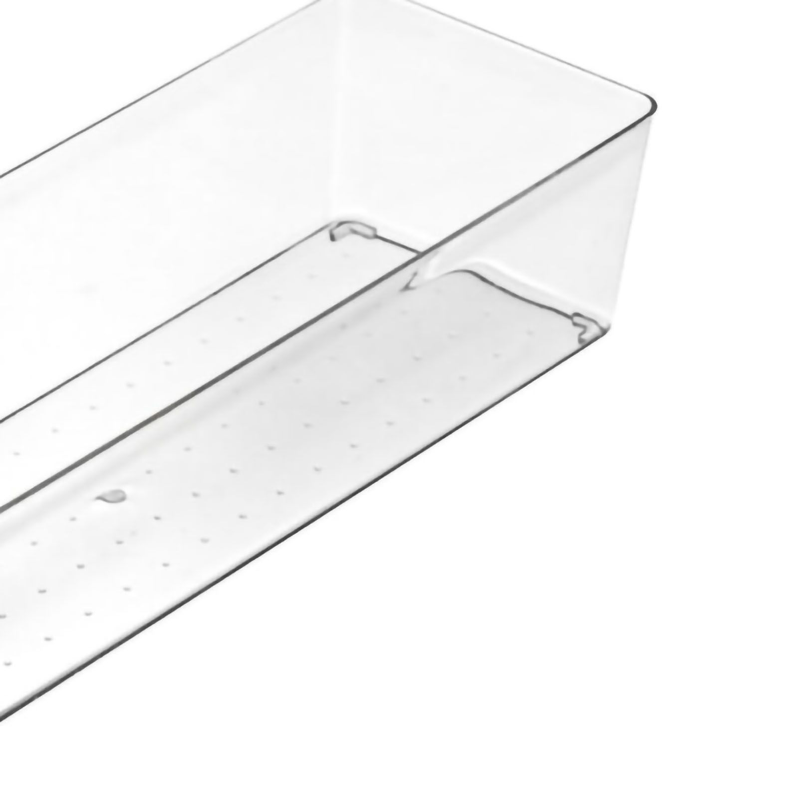Drawer Storage Trays Durable Transparent Plastic Drawer Storage Divid Box for Kitchen Large Rectangle Box - Image 3